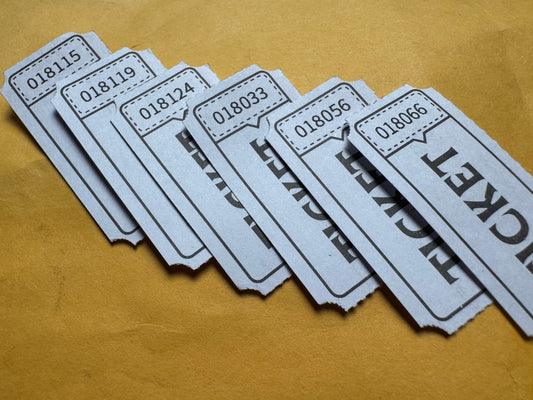 October Giveaway Winning Tickets Update