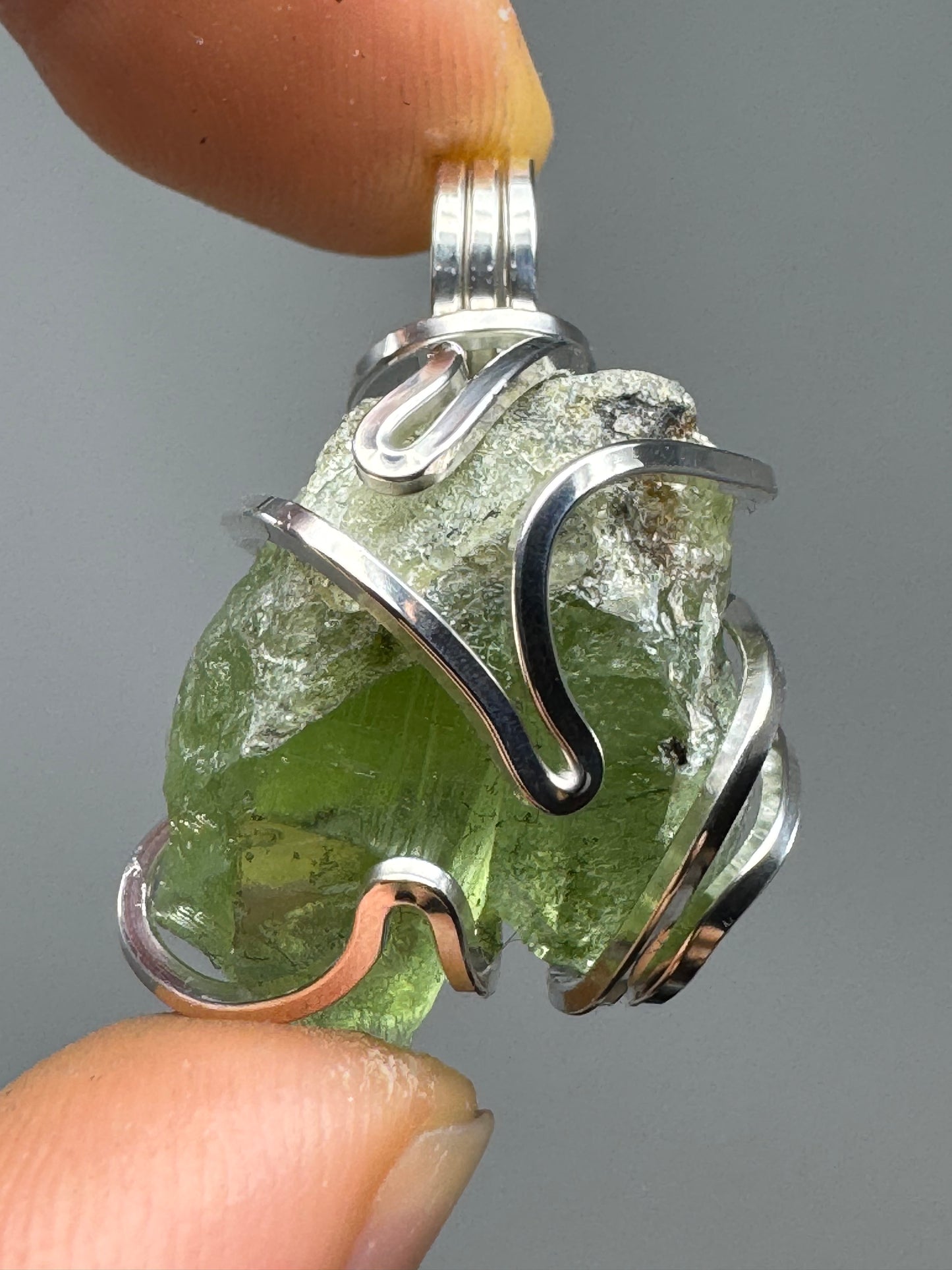 Peridot Twin Sterling Silver PENDANT #3
