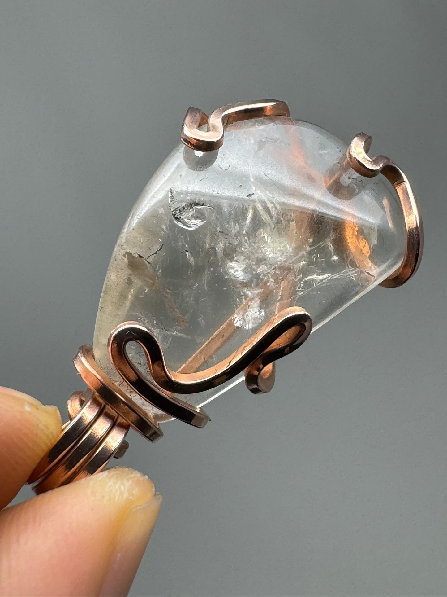 Herkimer Quartz Copper PENDANT