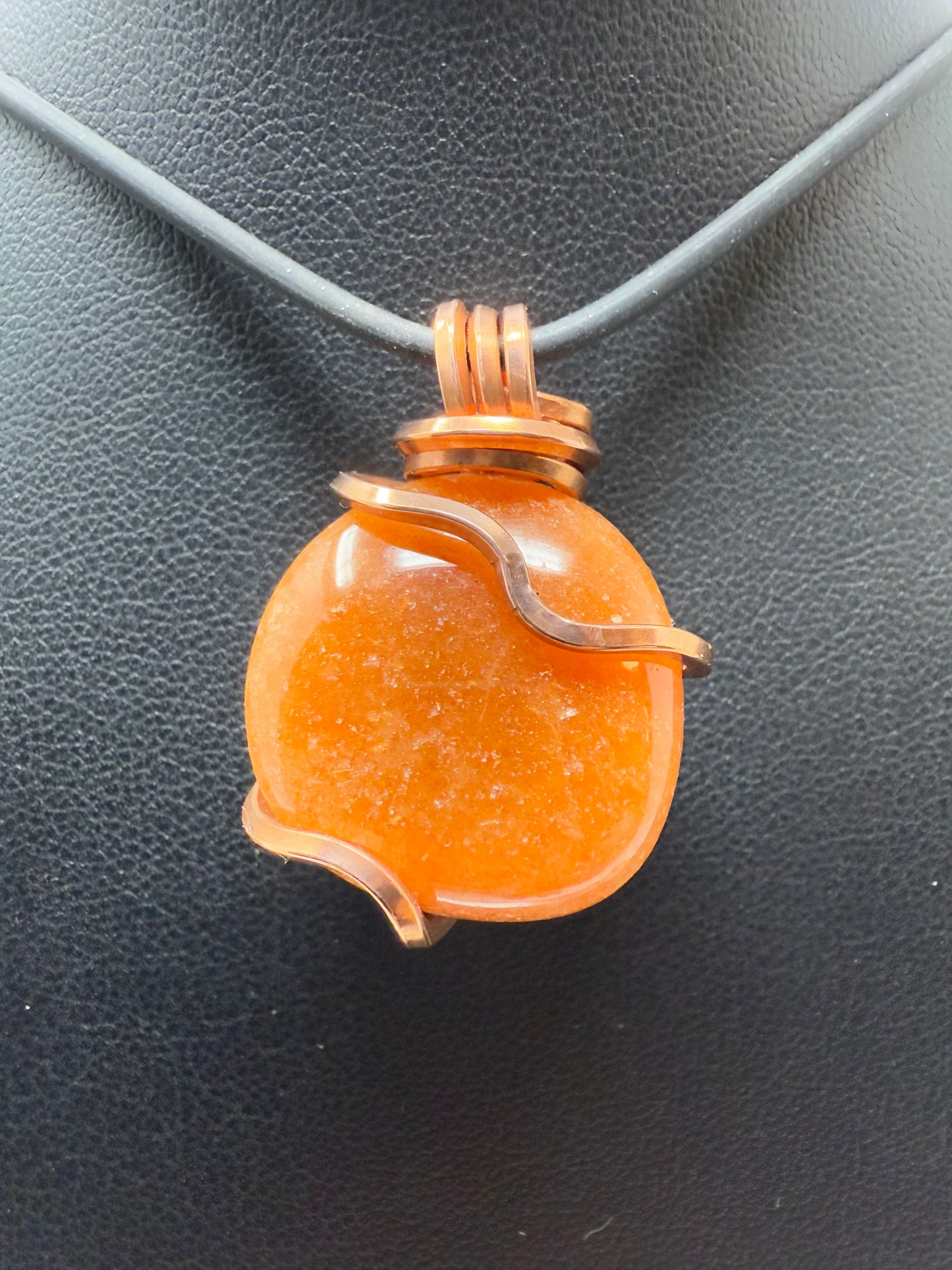 Red Aventurine Copper PENDANT #1