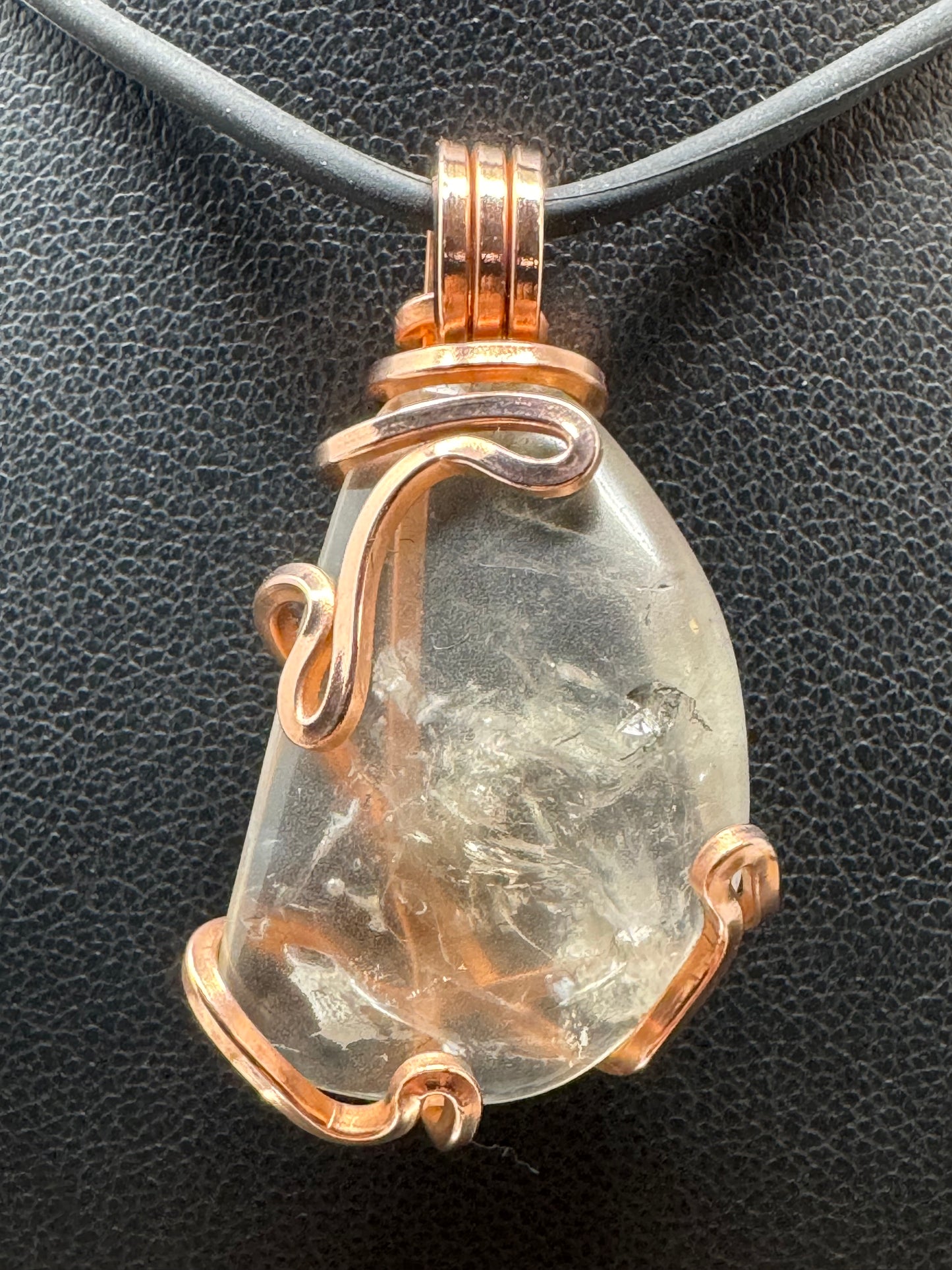Herkimer Quartz Copper PENDANT