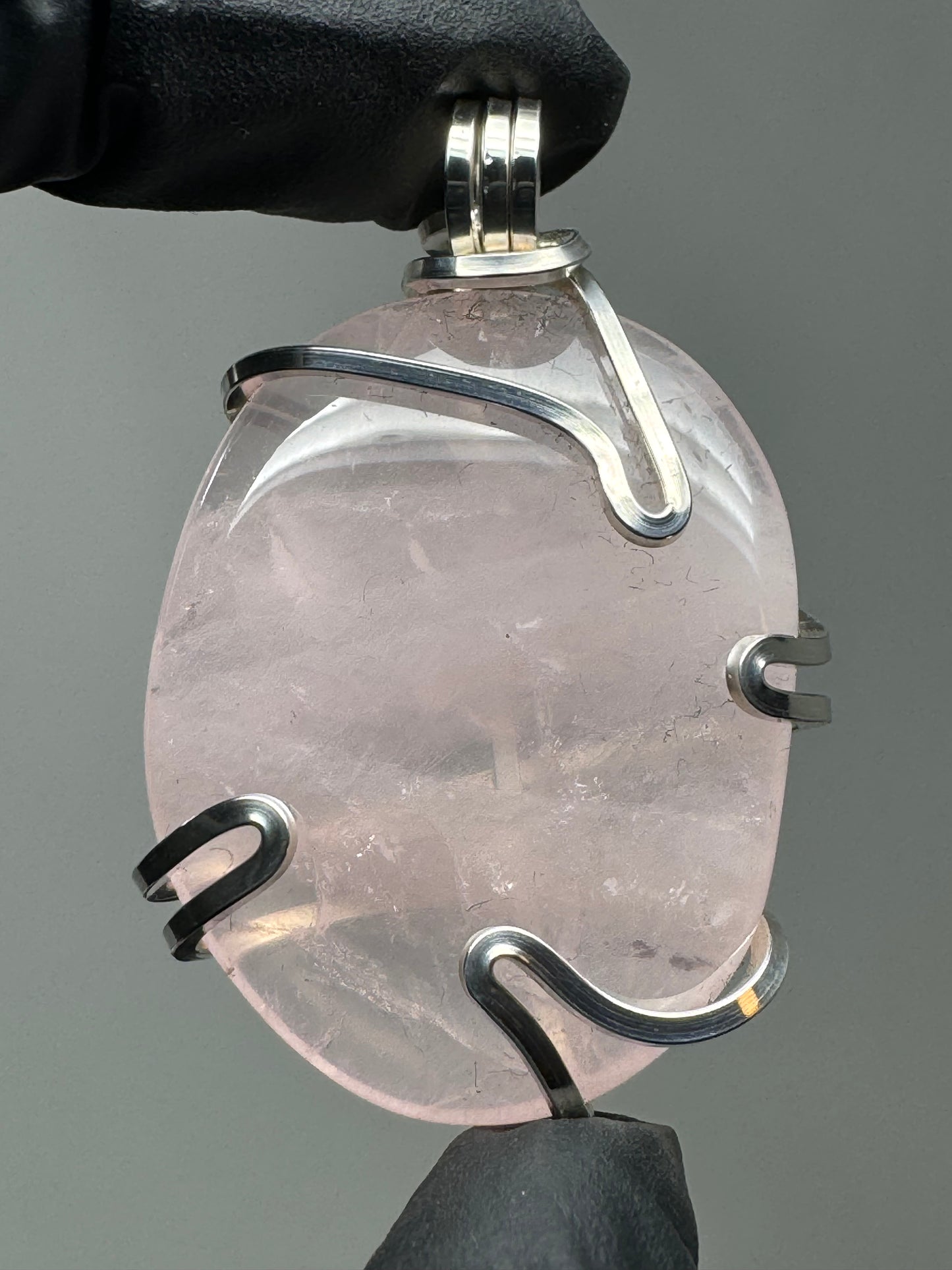 Rose Quartz Sterling Silver PENDANT