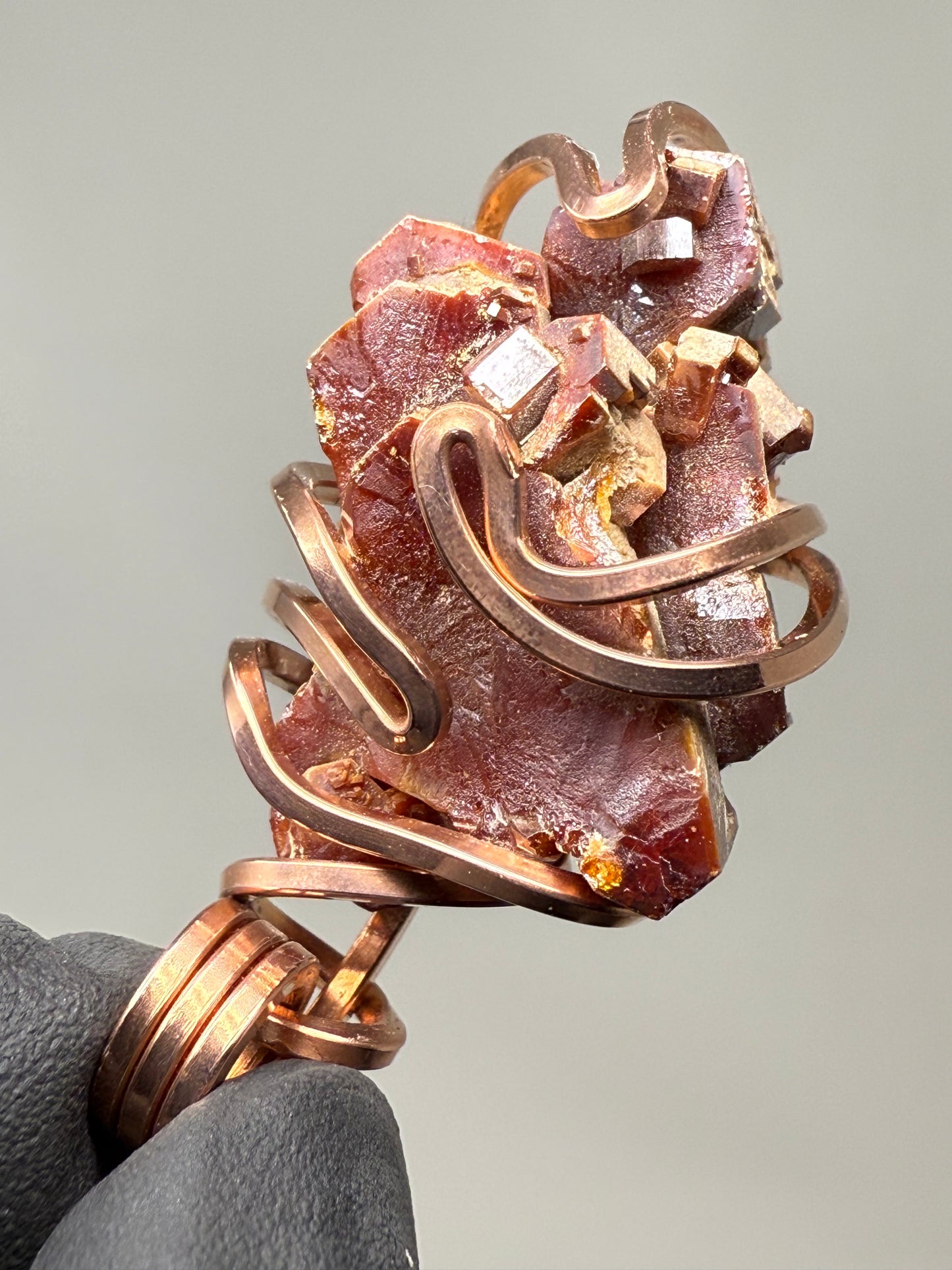 Vanadinite Large Copper PENDANT