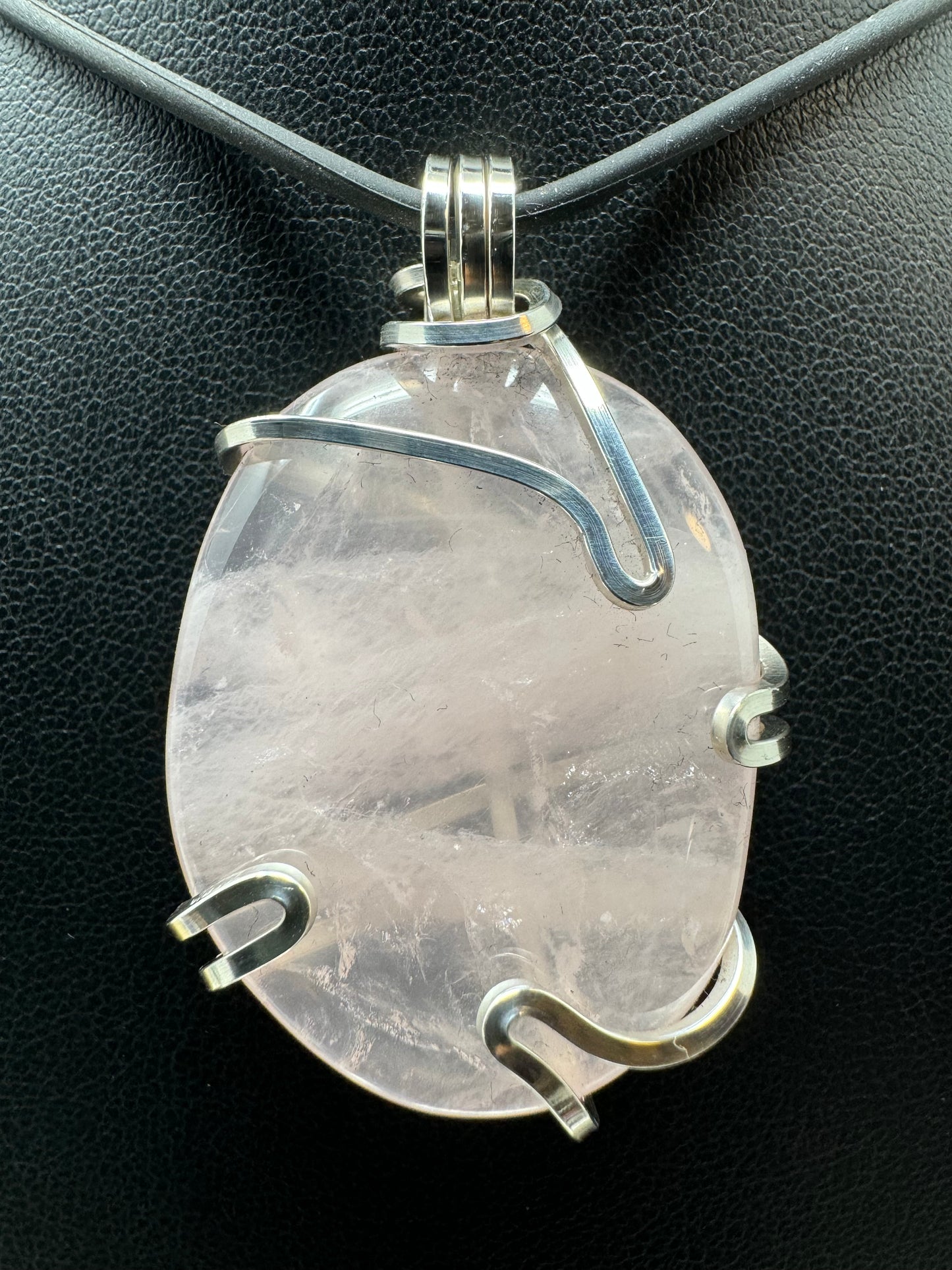 Rose Quartz Sterling Silver PENDANT