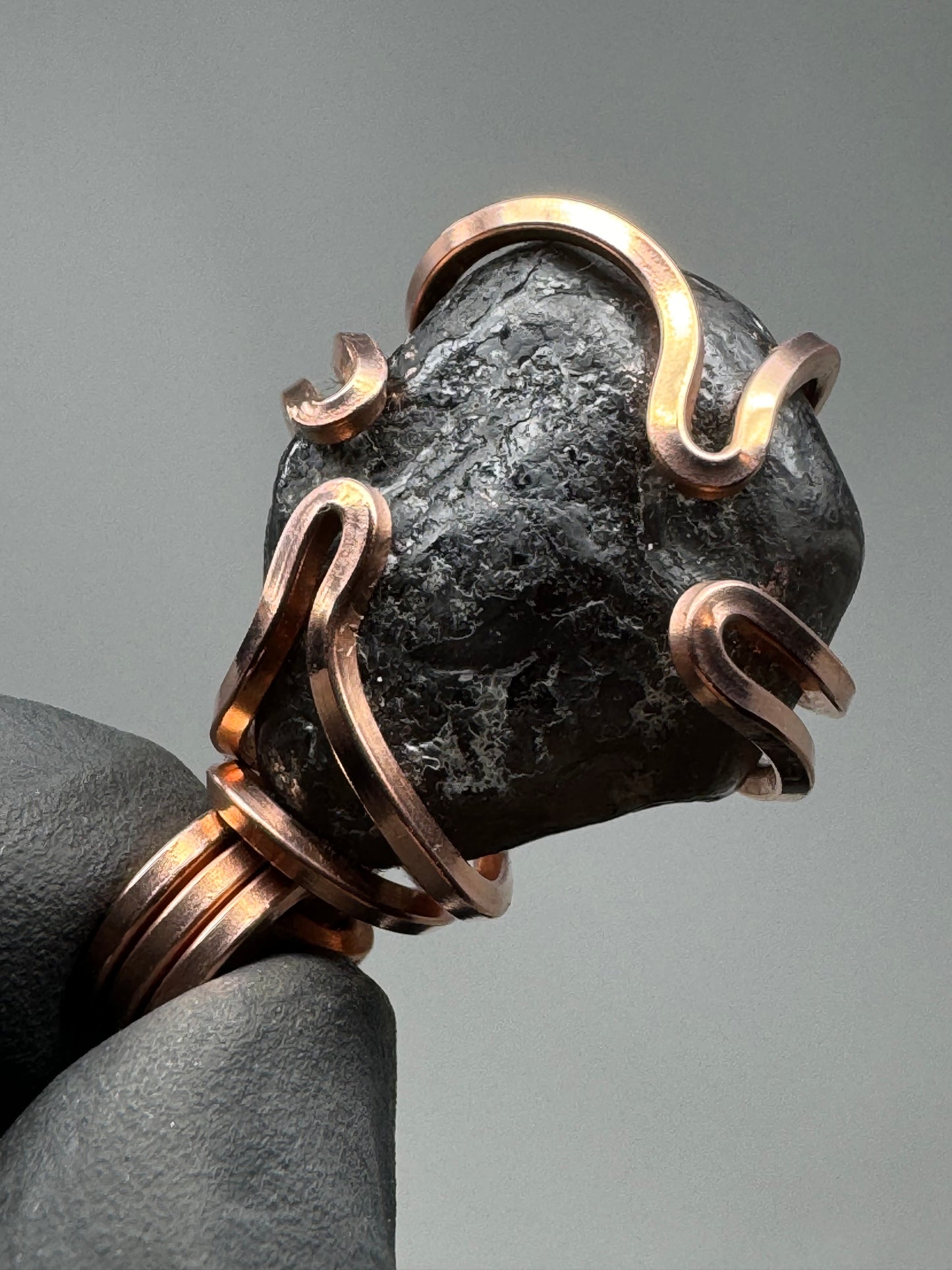 Apache Tear Copper PENDANT