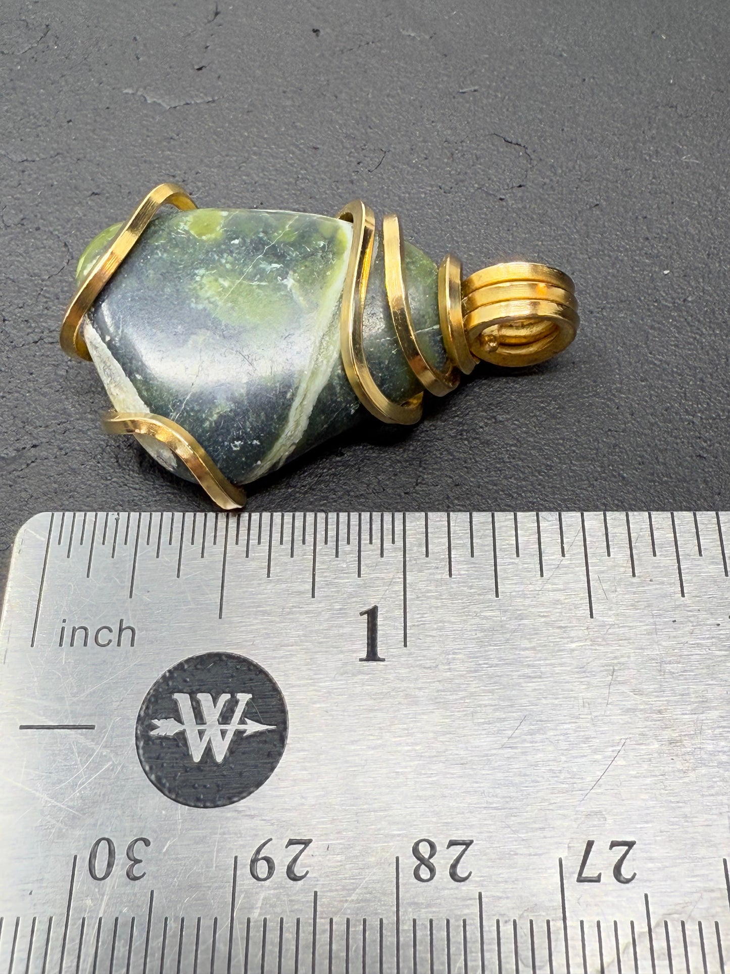 Washington Serpentine Merlin’s Gold Copper Alloy PENDANT #1