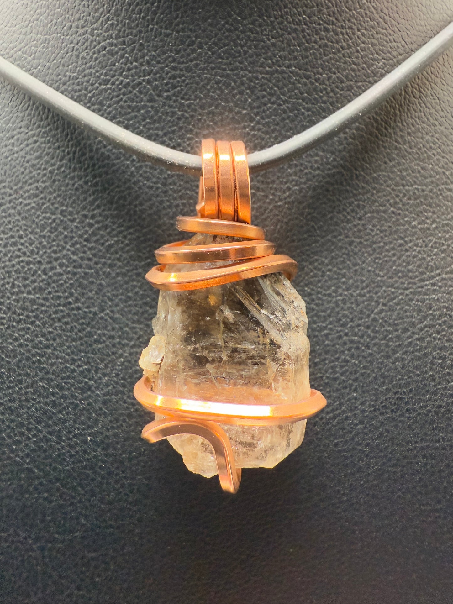 Smoky Herkimer Quartz Copper PENDANT
