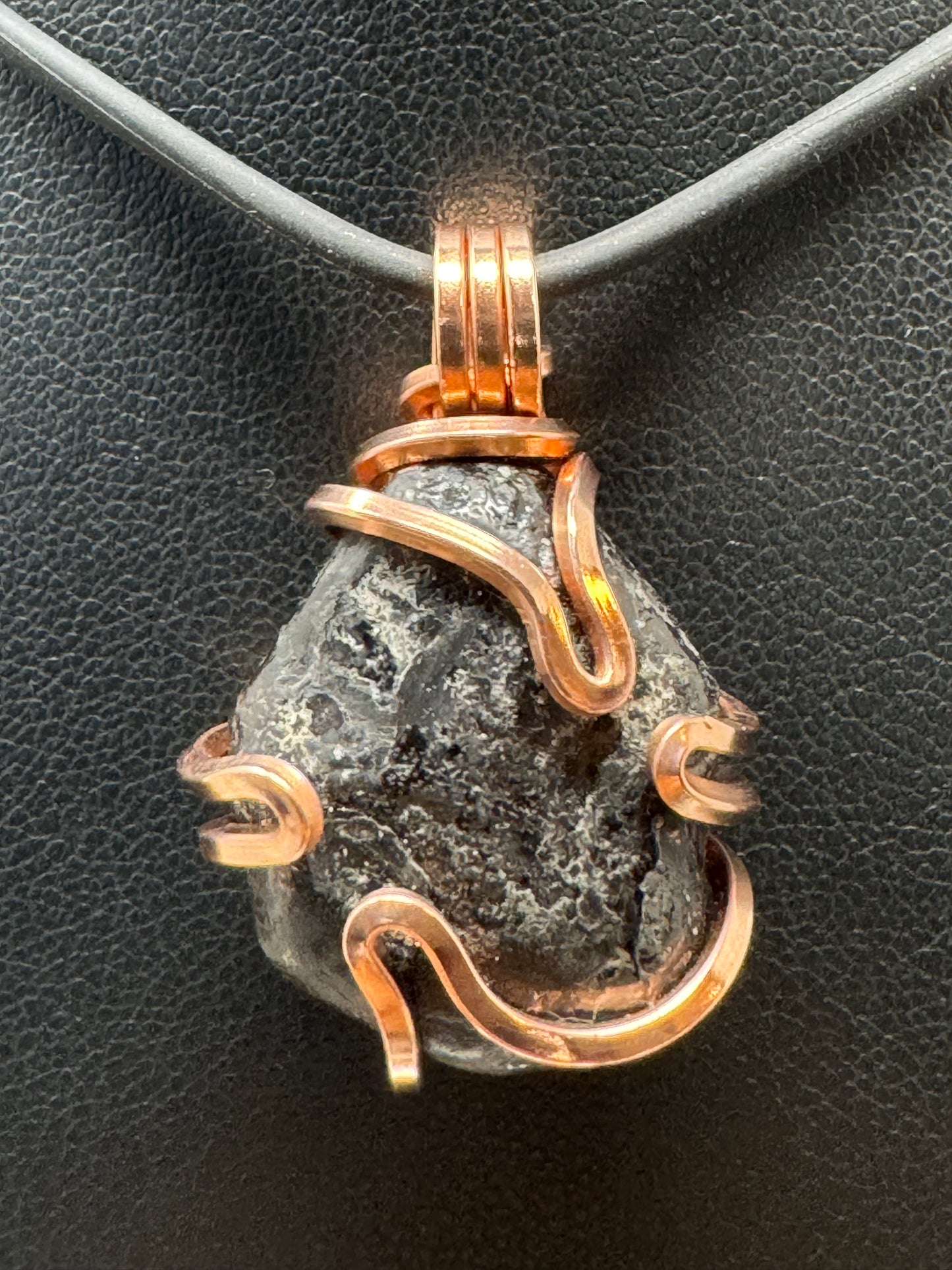 Apache Tear Copper PENDANT