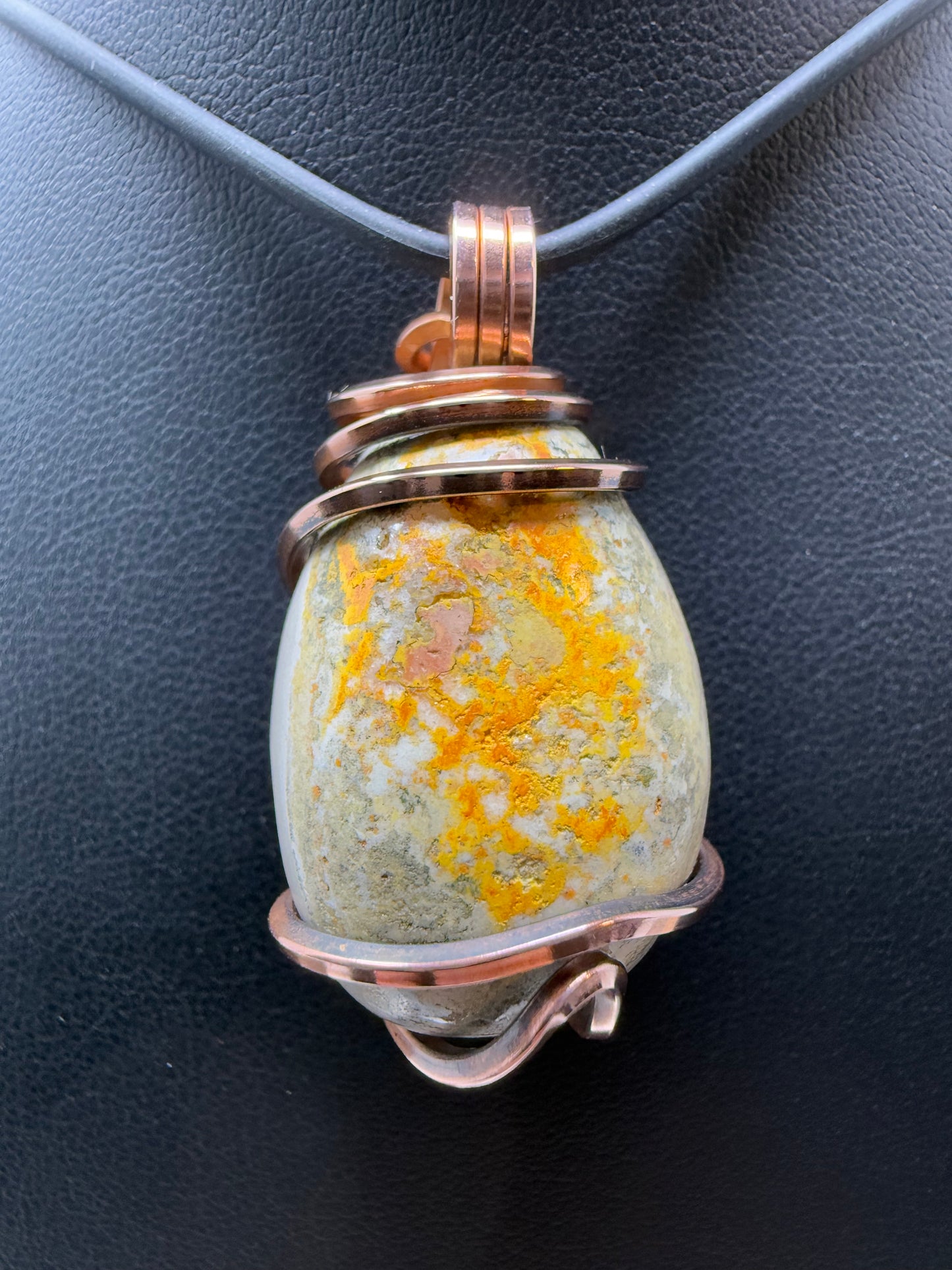 Bumblebee Jasper Copper PENDANT