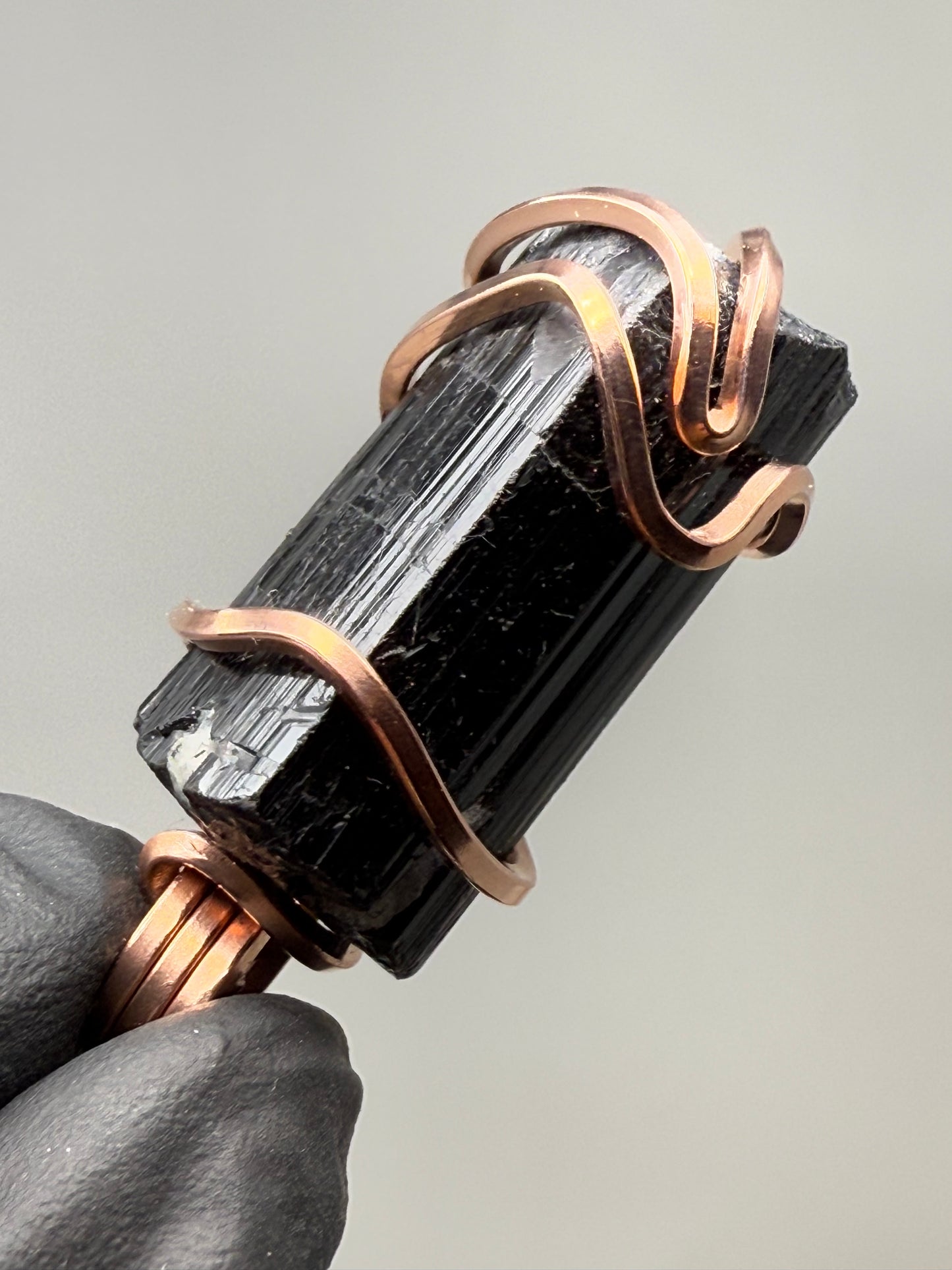 Black Tourmaline Copper PENDANT