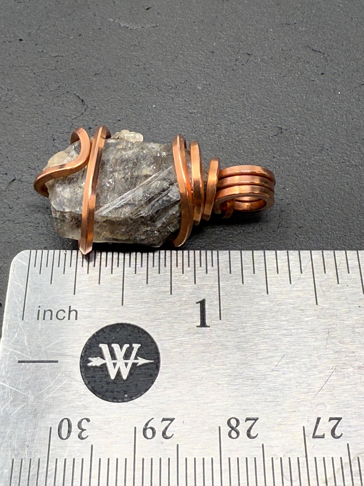 Smoky Herkimer Quartz Copper PENDANT