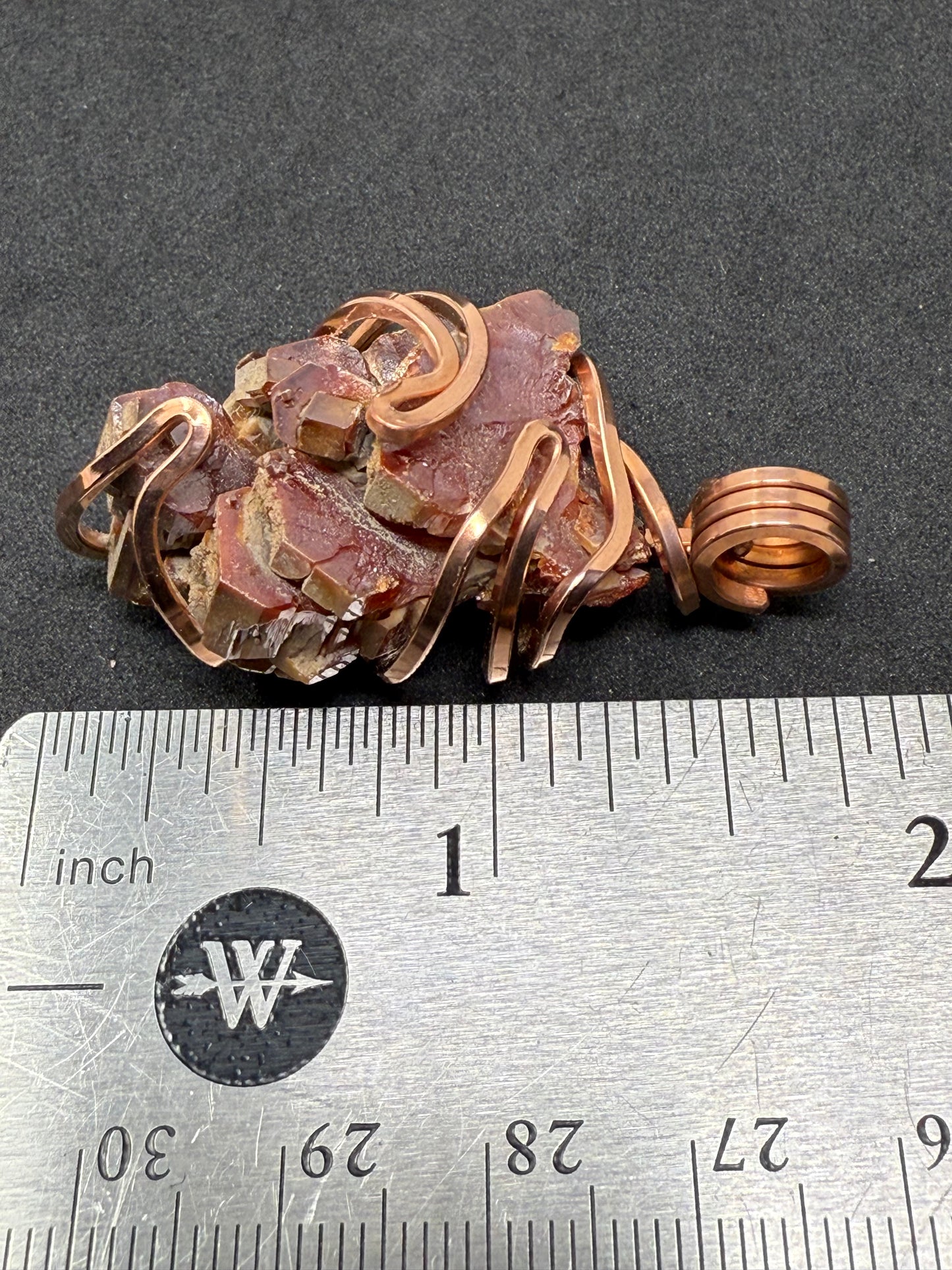 Vanadinite Large Copper PENDANT