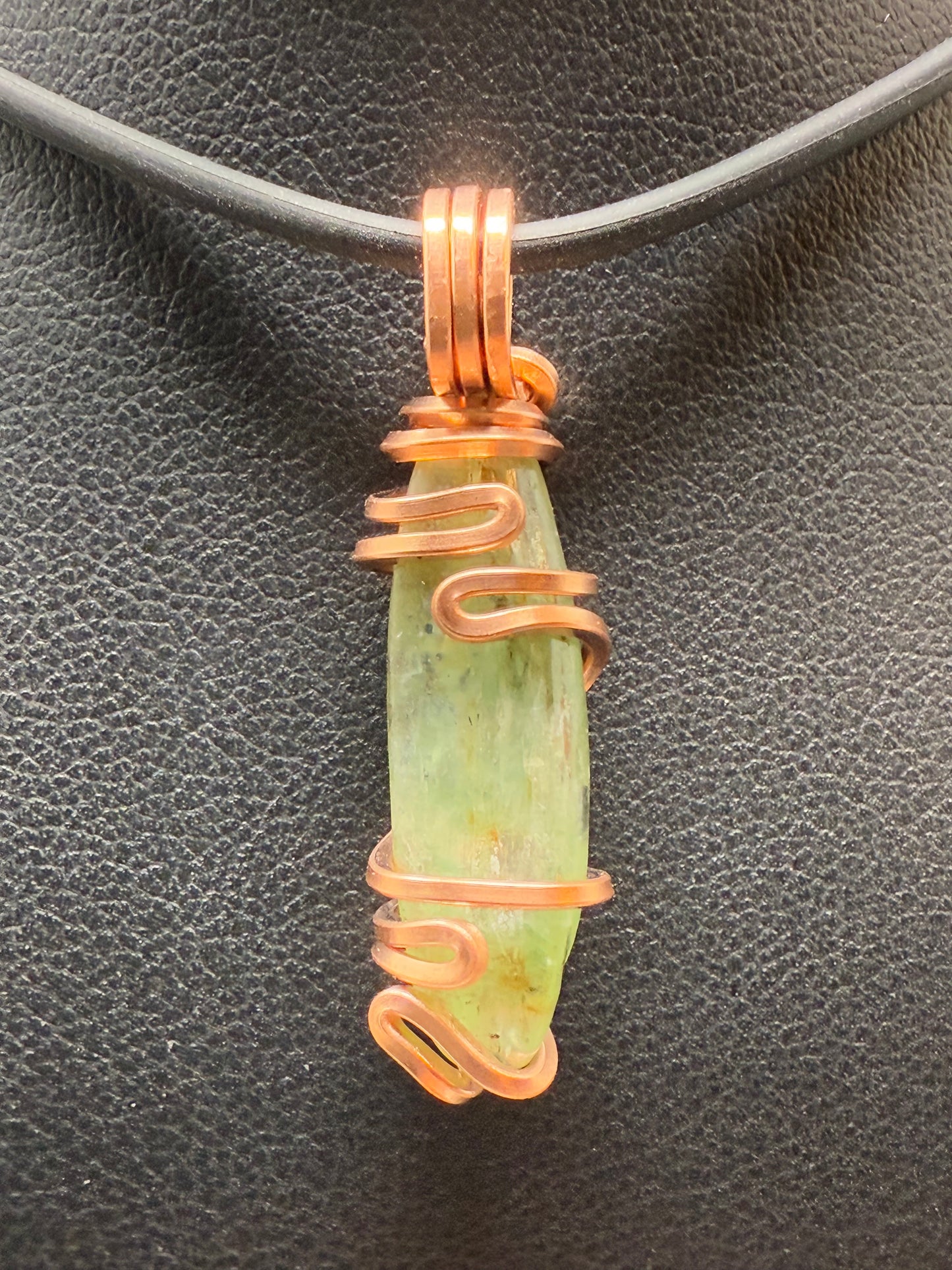 Green Kyanite Copper PENDANT