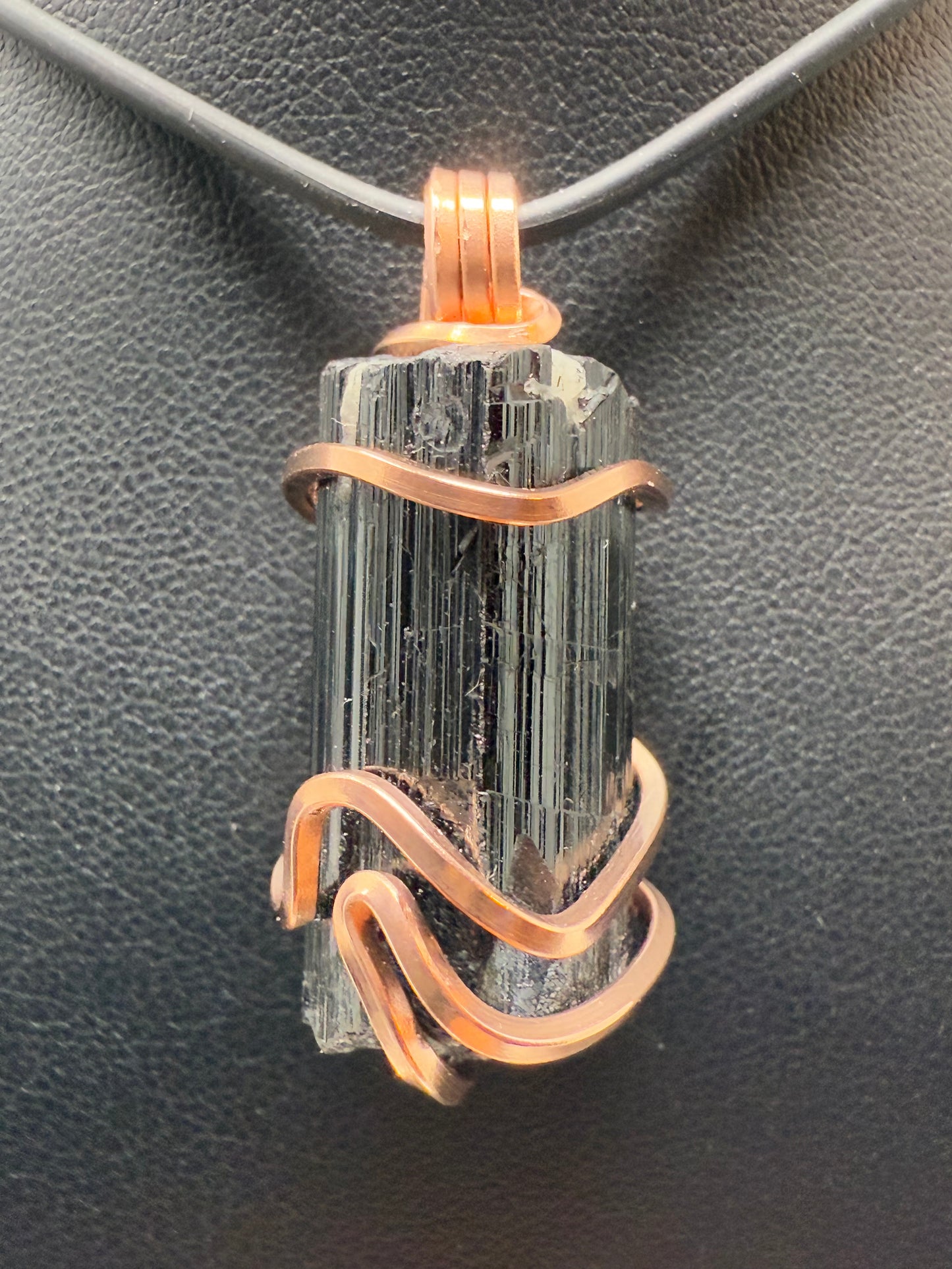 Black Tourmaline Copper PENDANT