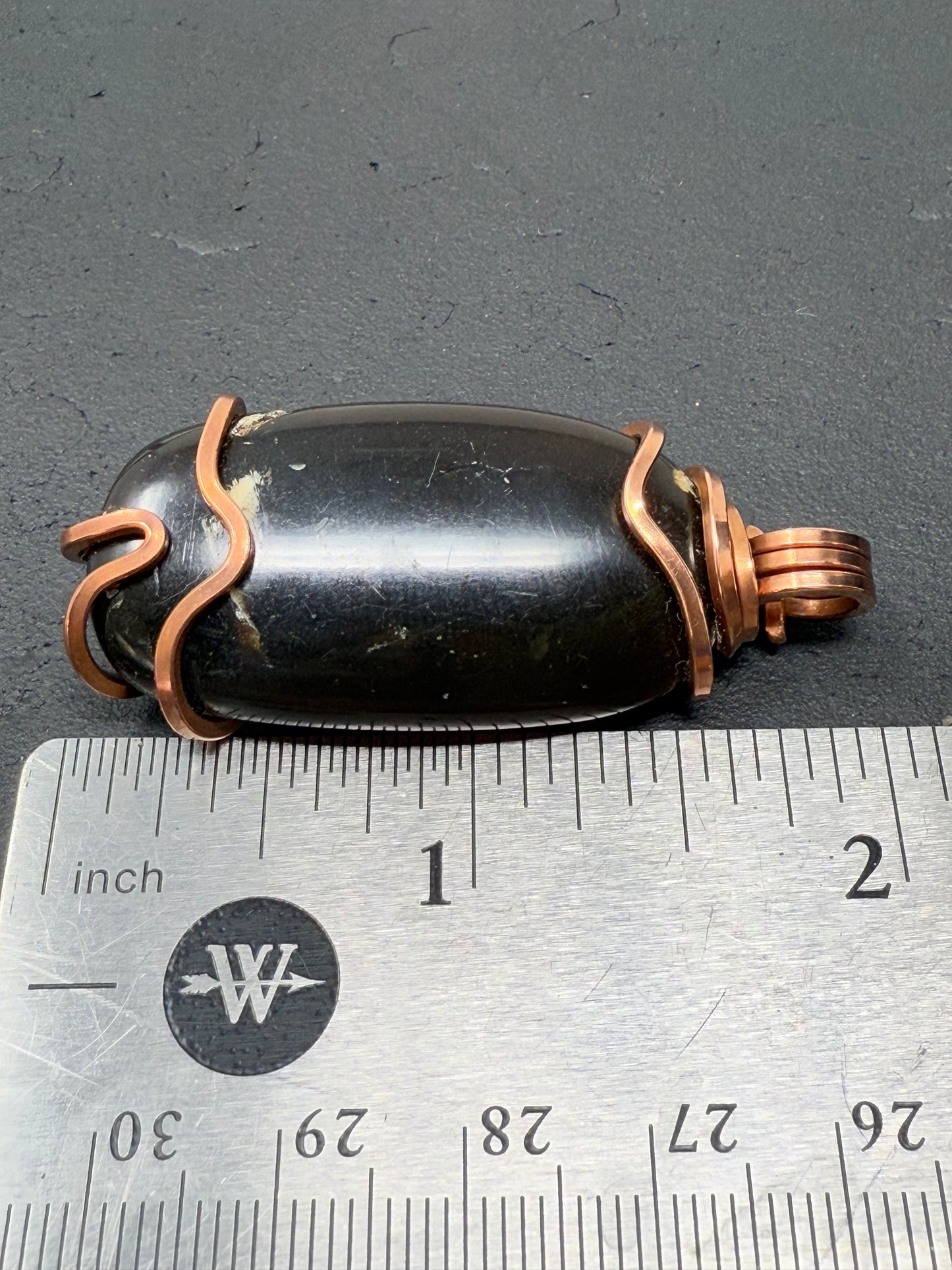Zebra Amber Copper PENDANT #2