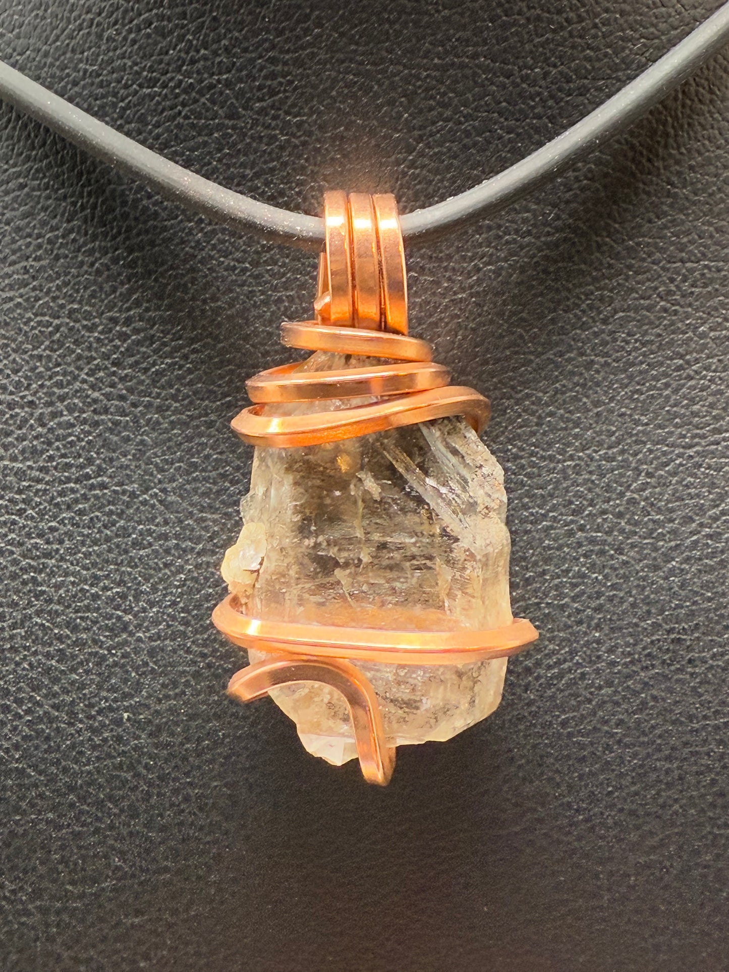 Smoky Herkimer Quartz Copper PENDANT