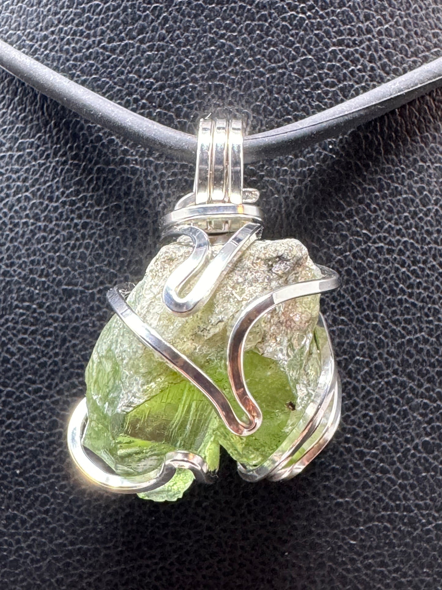 Peridot Twin Sterling Silver PENDANT #3