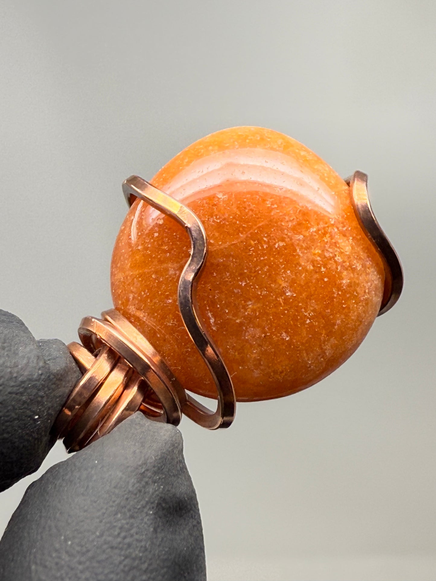 Red Aventurine Copper PENDANT #1