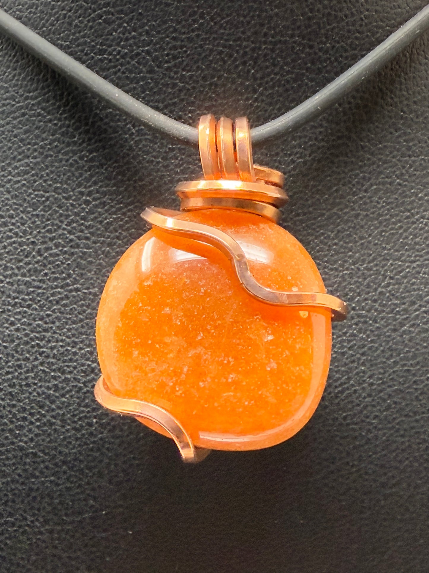 Red Aventurine Copper PENDANT #1
