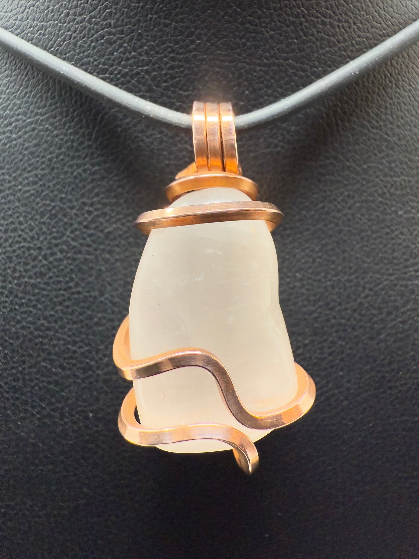 Rose Quartz Copper PENDANT