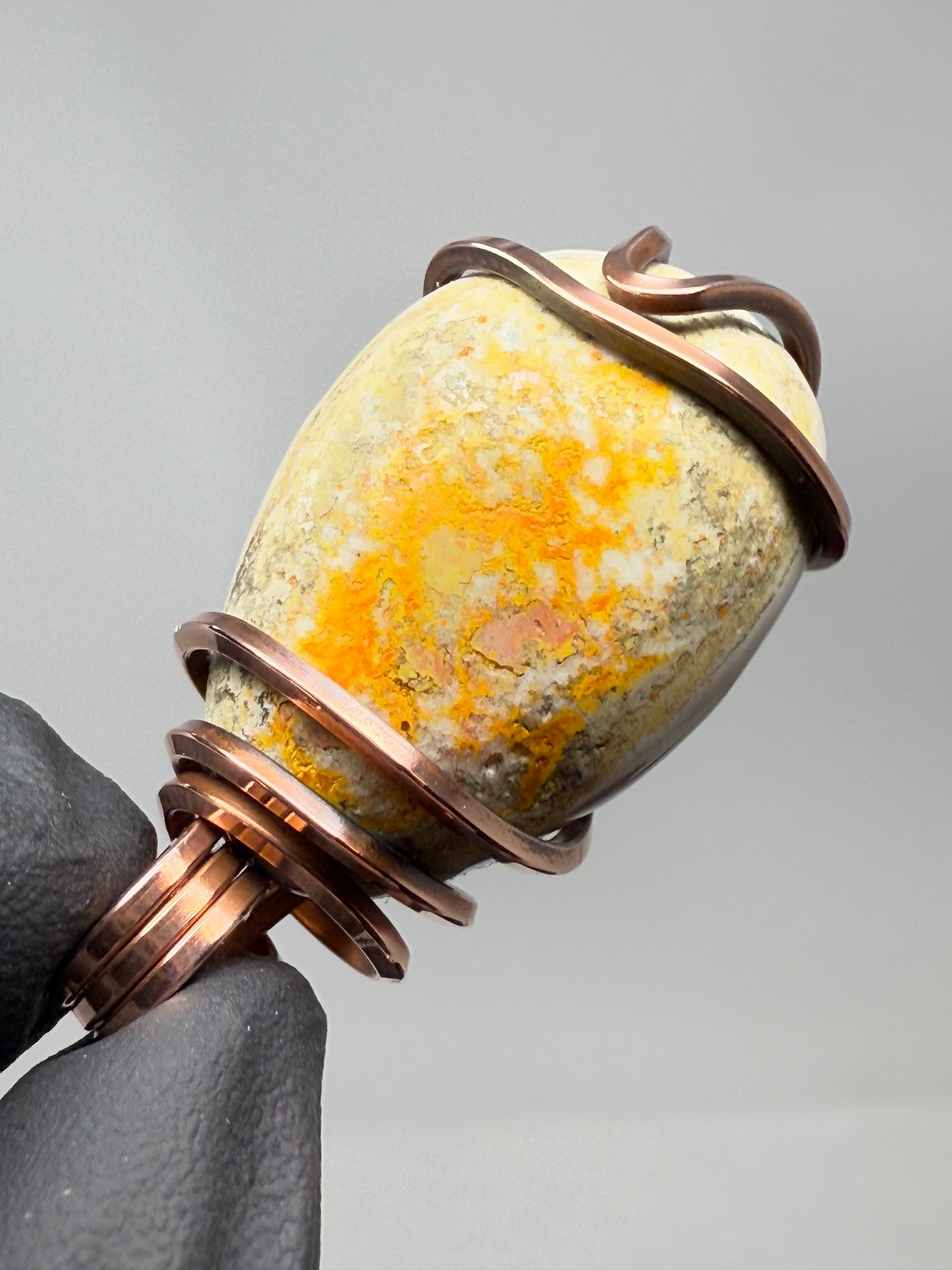 Bumblebee Jasper Copper PENDANT