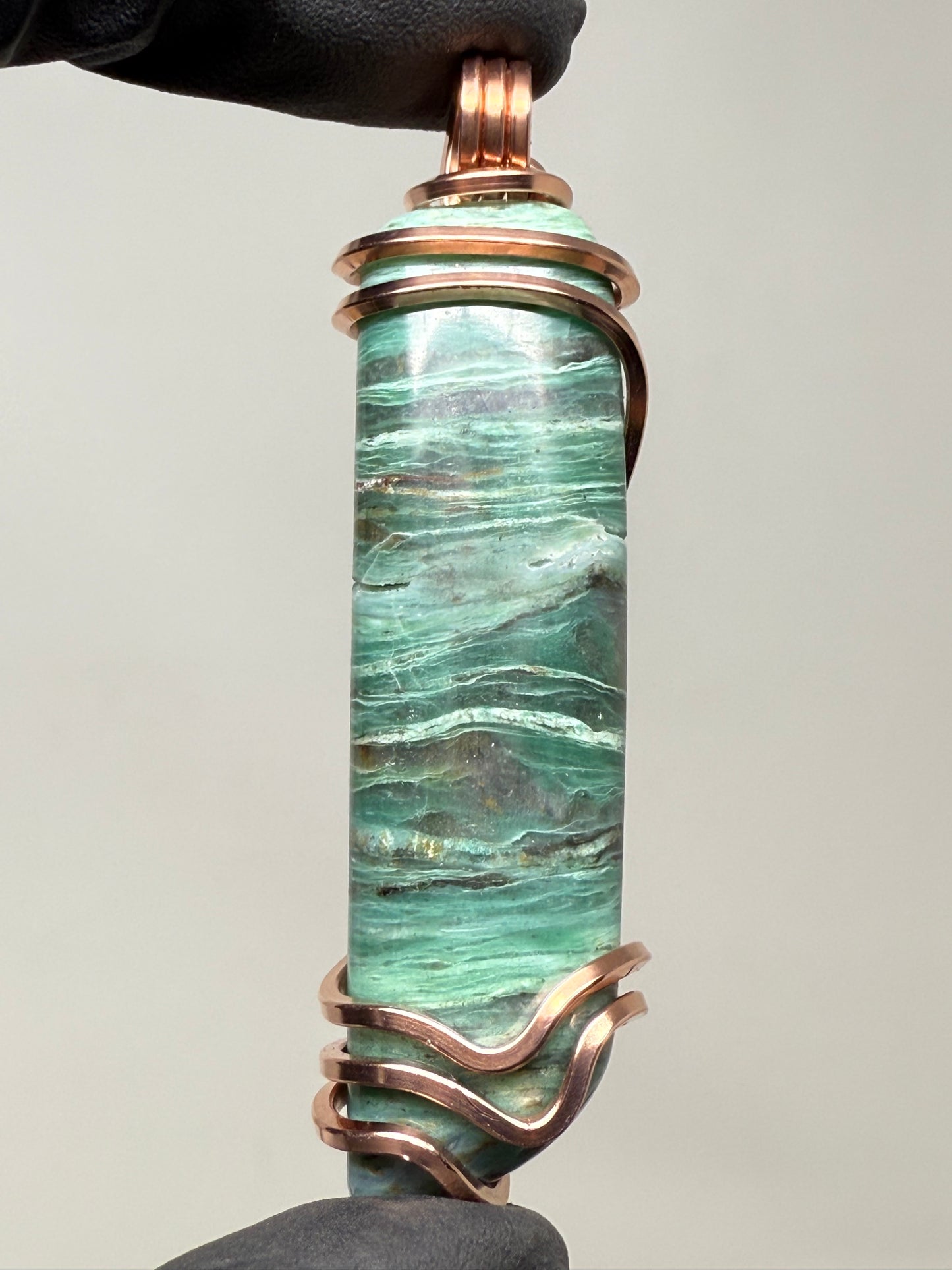 Dragon Stone Large Copper PENDANT