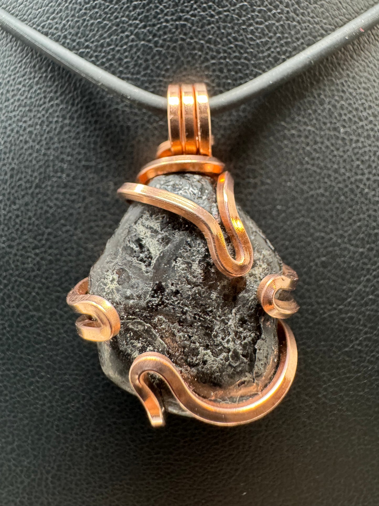 Apache Tear Copper PENDANT