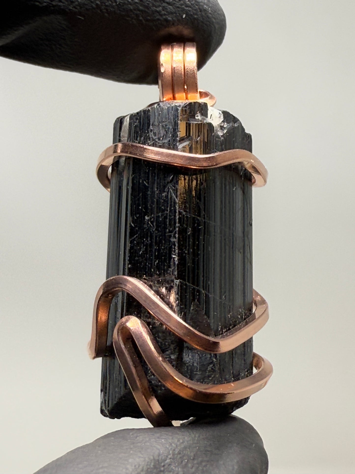 Black Tourmaline Copper PENDANT