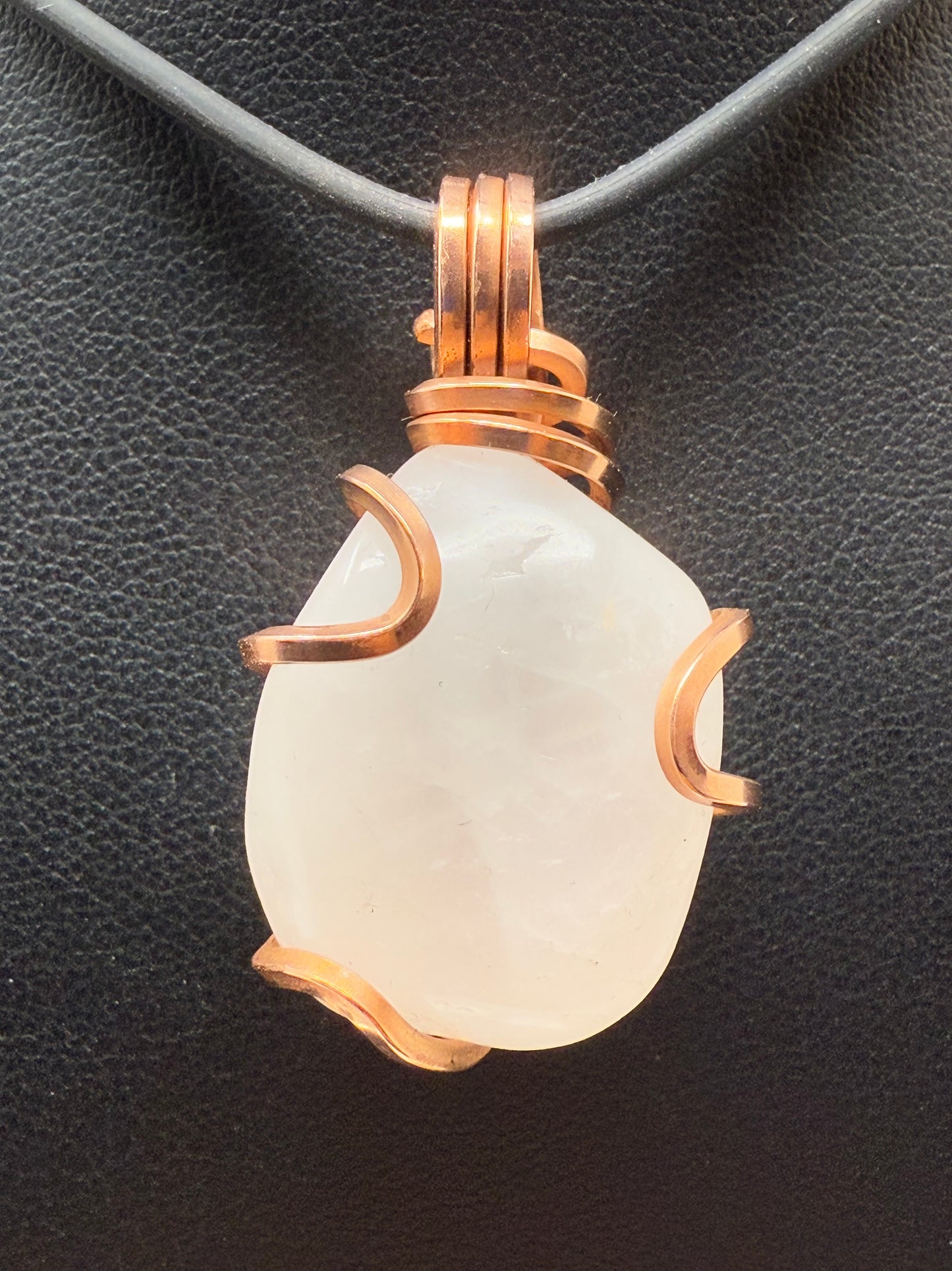 Rose Quartz Copper PENDANT
