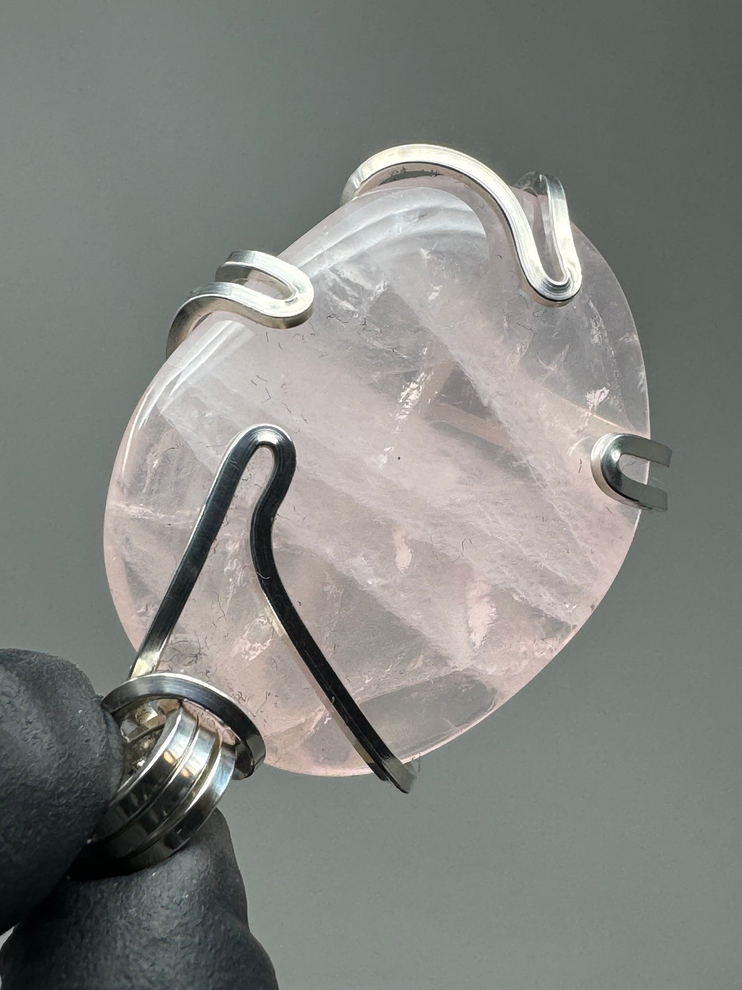 Rose Quartz Sterling Silver PENDANT