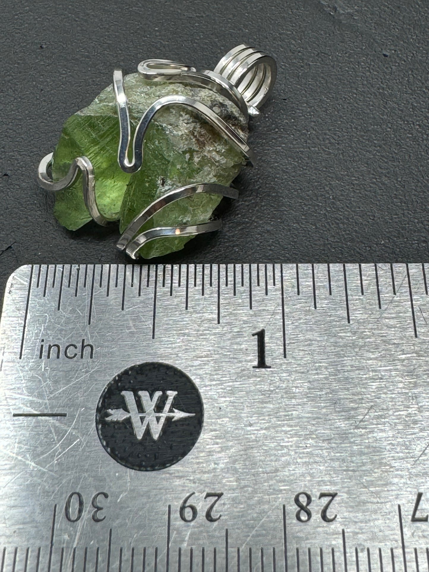 Peridot Twin Sterling Silver PENDANT #3