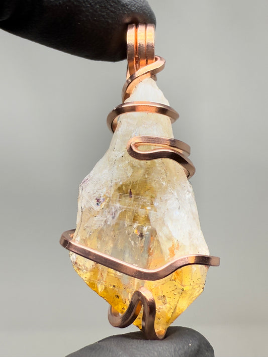 Citrine Copper PENDANT