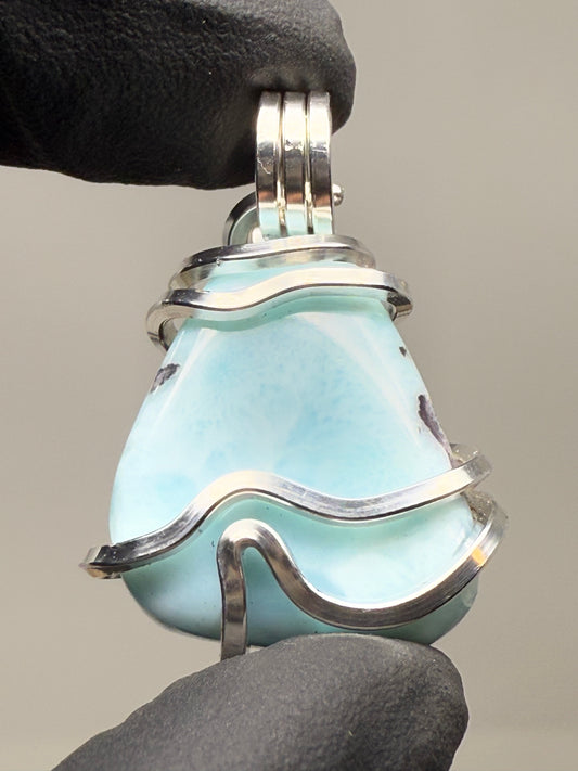 Larimar Sterling Silver PENDANT
