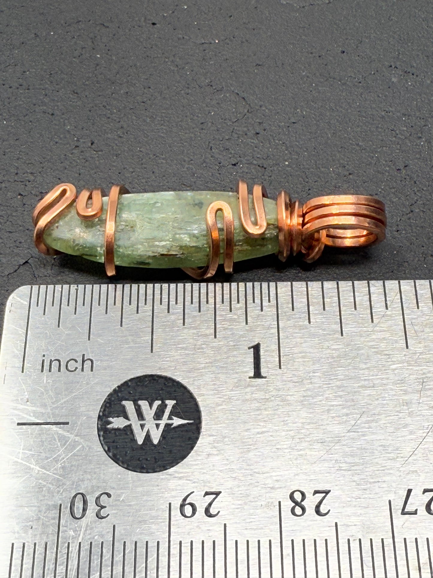 Green Kyanite Copper PENDANT