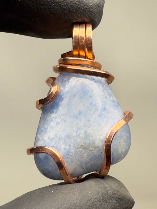 Blue Aventurine Copper PENDANT #2