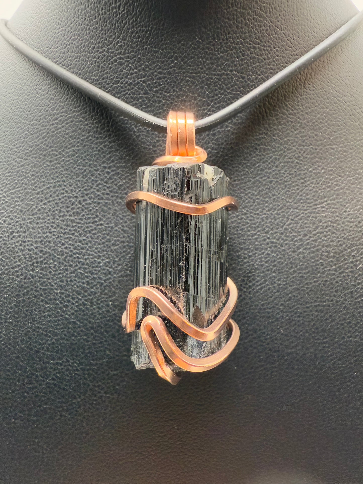Black Tourmaline Copper PENDANT