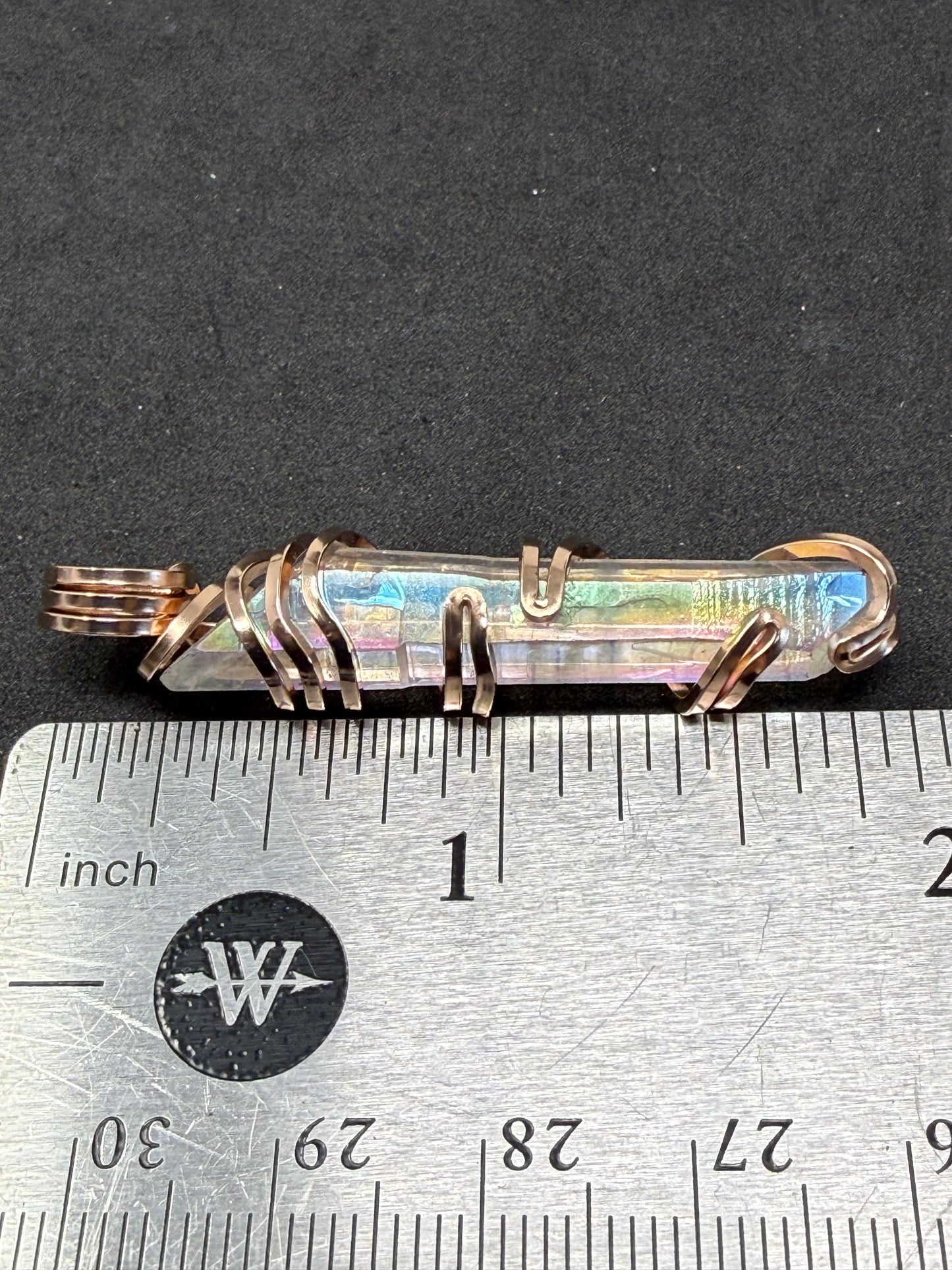 Angel Aura Quartz Rose Gold Filled PENDANT