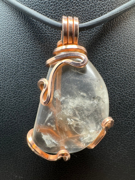 Herkimer Quartz Copper PENDANT