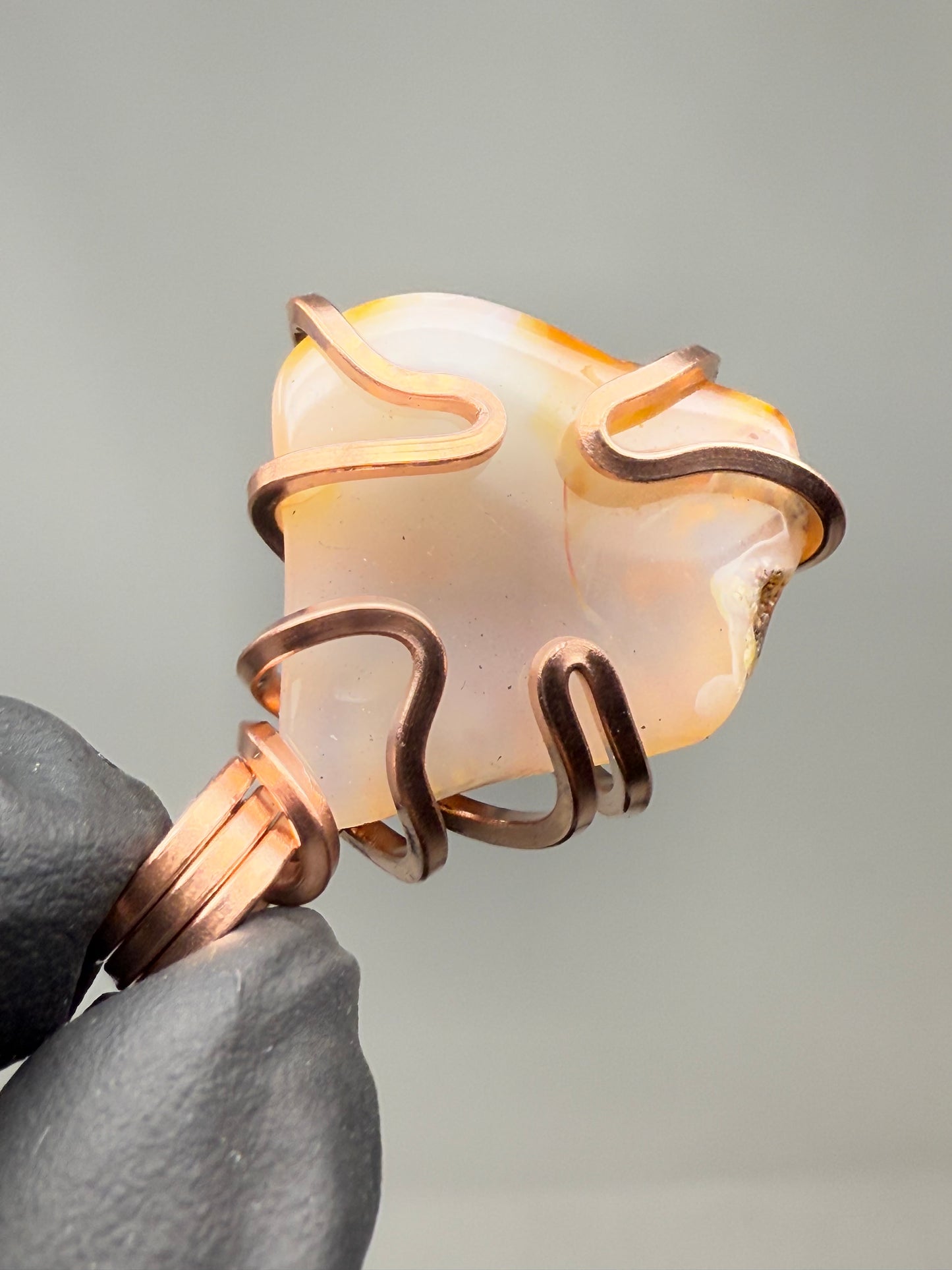 Madagascar Agate Copper PENDANT