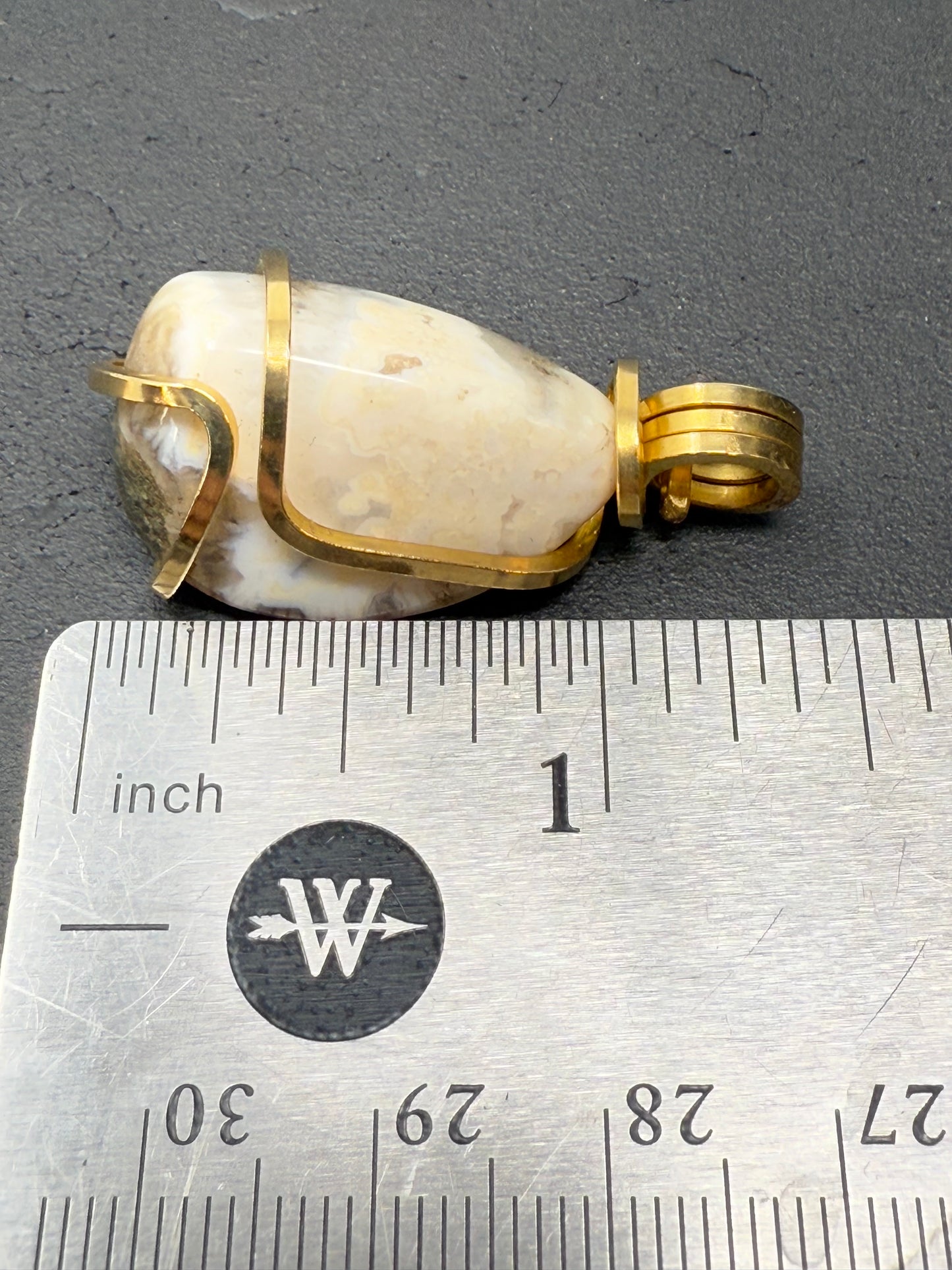 Ocean Jasper Merlin’s Gold Copper Alloy PENDANT