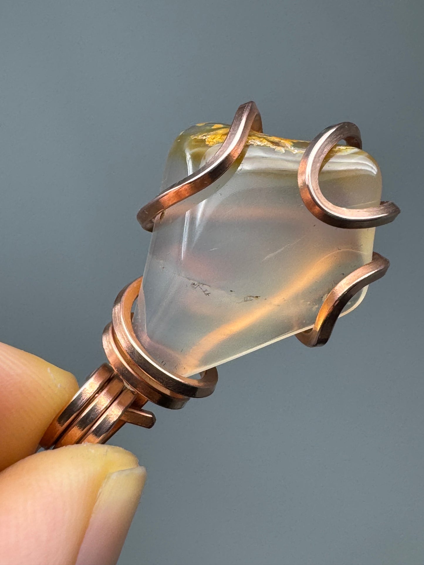Madagascar Agate Copper PENDANT
