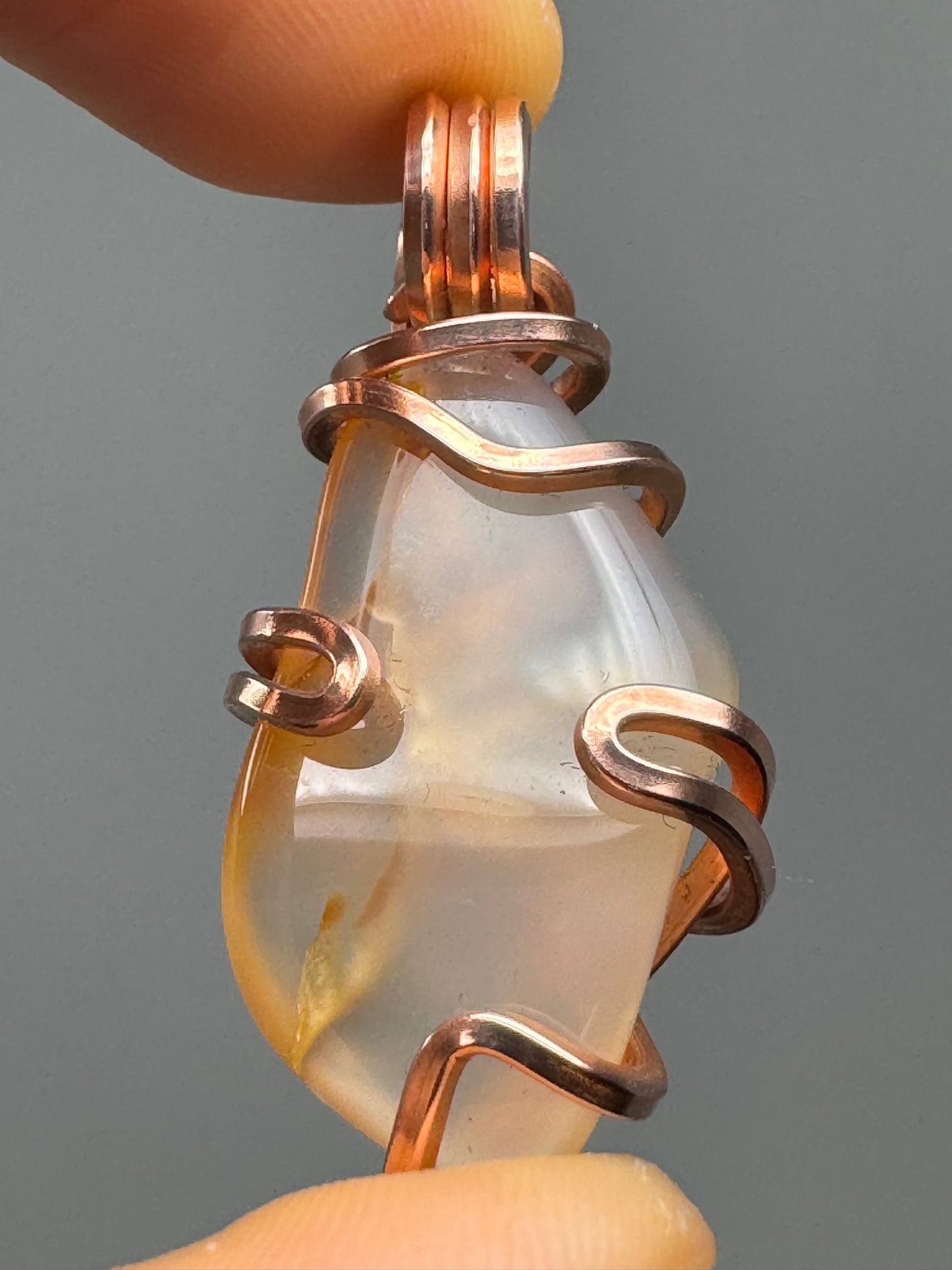 Madagascar Agate Copper PENDANT