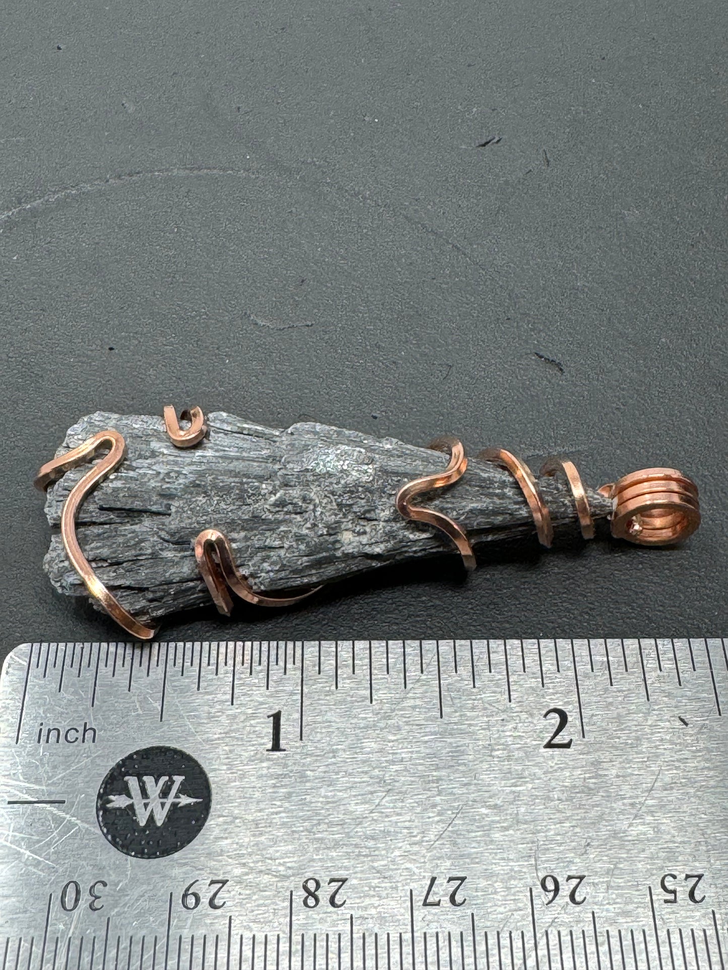 Black Kyanite Copper PENDANT #2