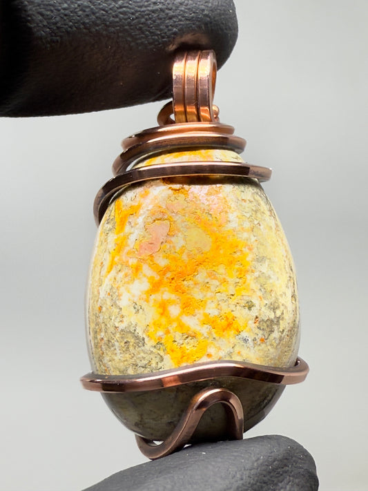 Bumblebee Jasper Copper PENDANT