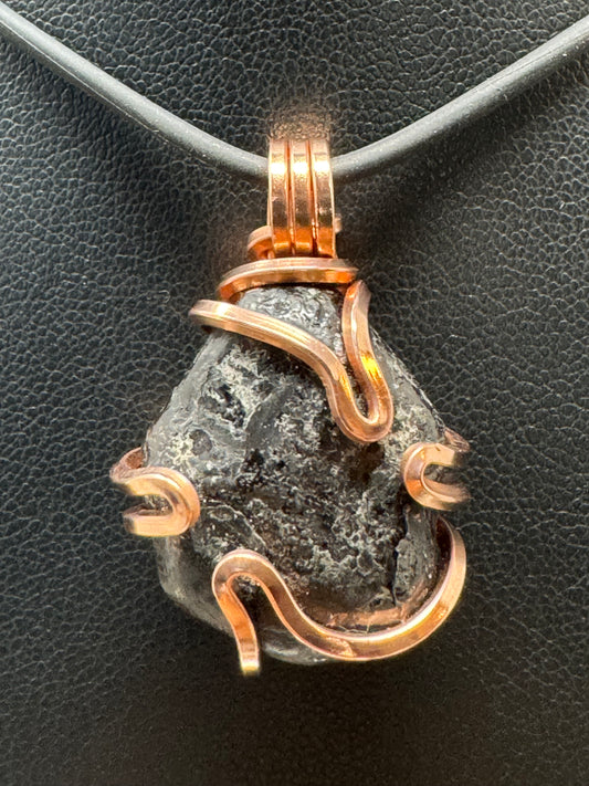 Apache Tear Copper PENDANT
