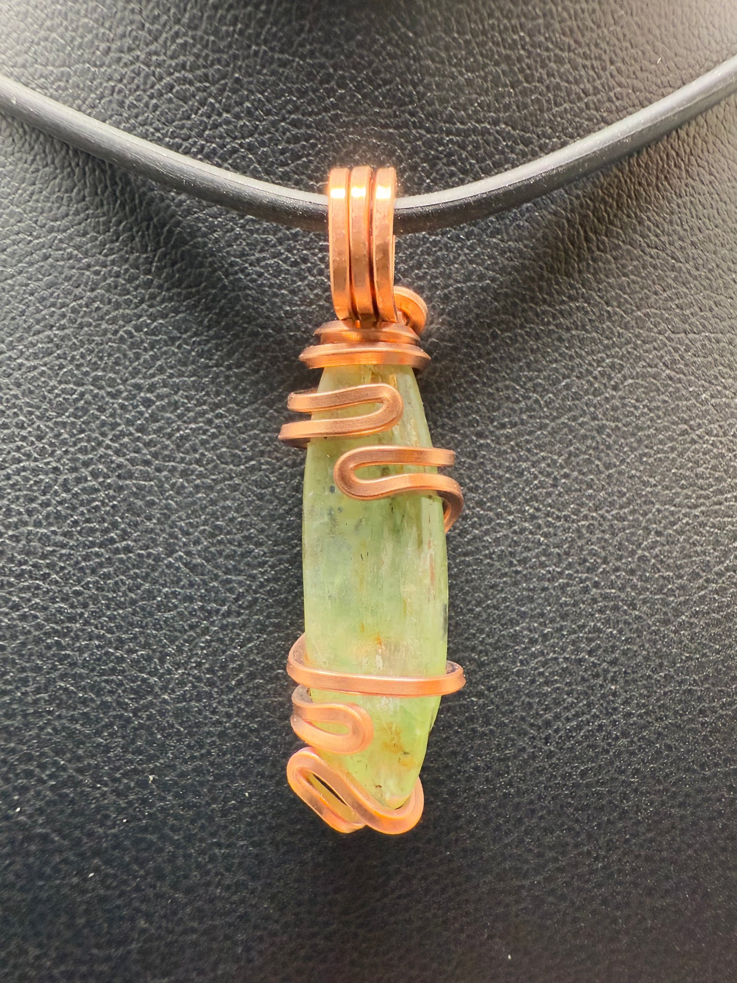 Green Kyanite Copper PENDANT
