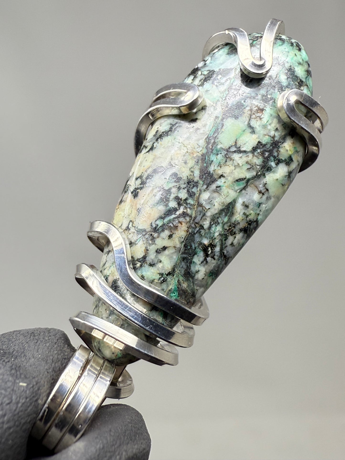 Mount Shasta Serpentine Sterling Silver PENDANT