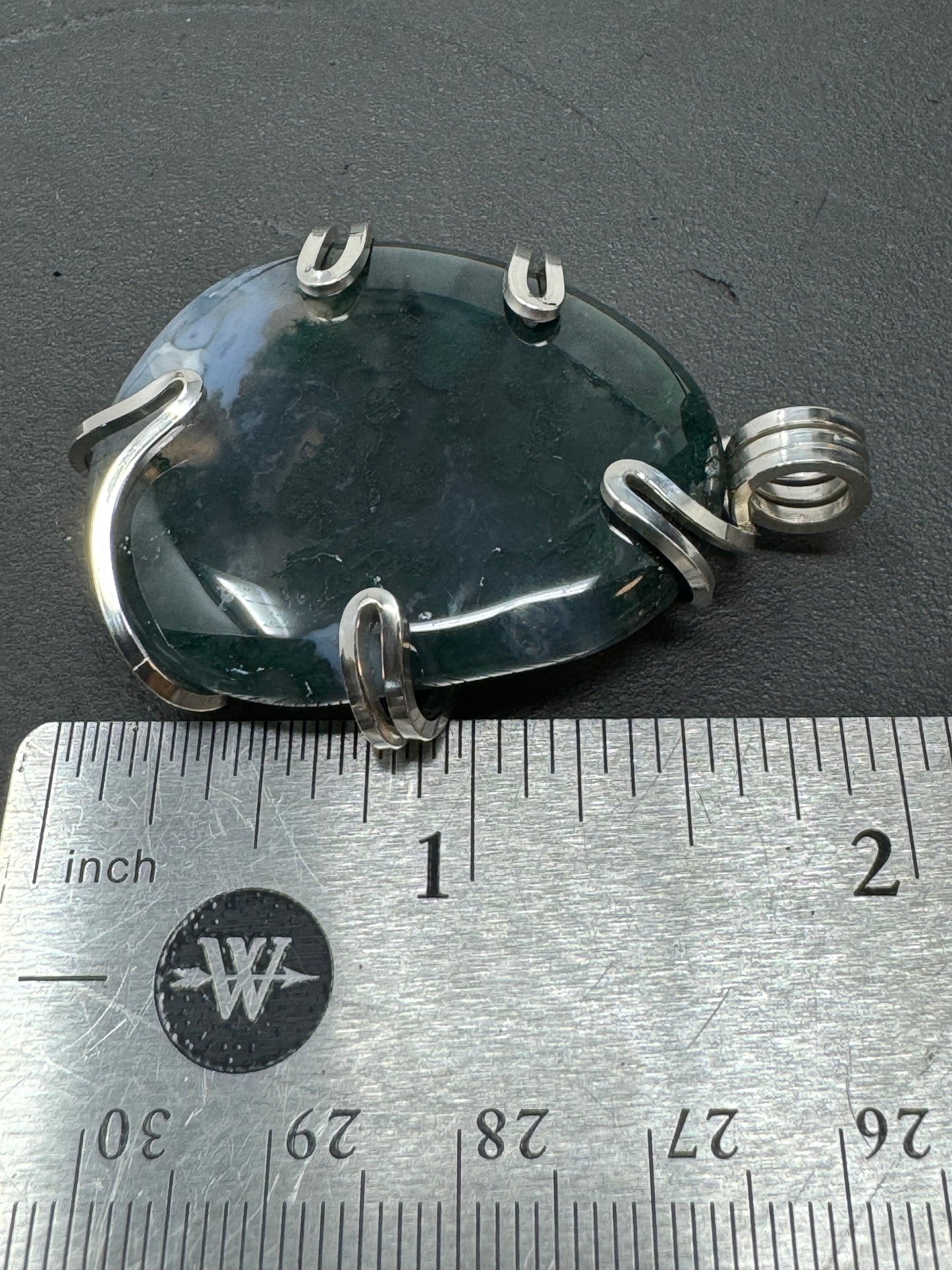 Moss Agate Sterling Silver PENDANT