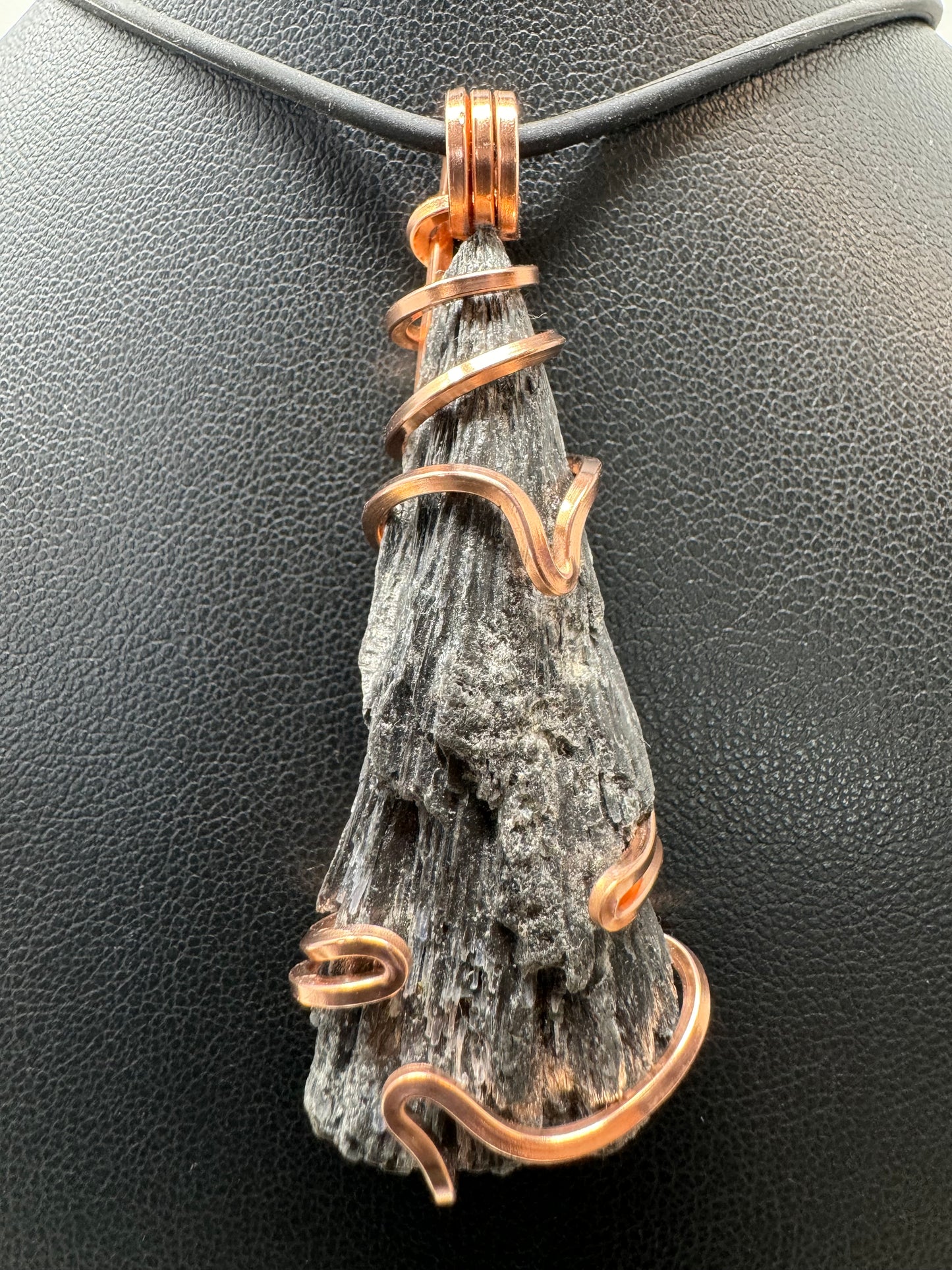 Black Kyanite Copper PENDANT #2