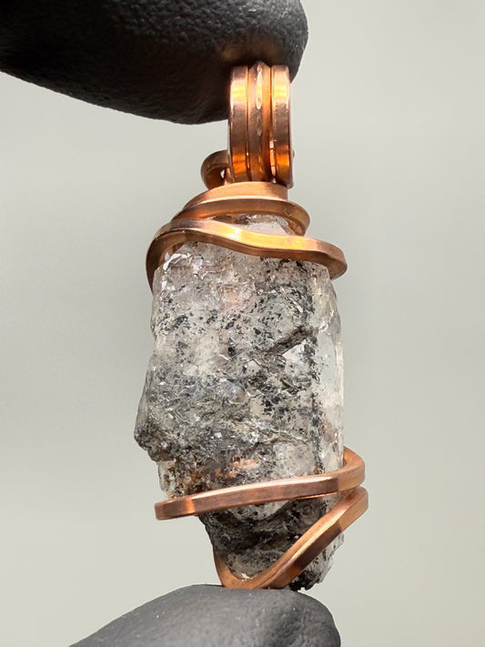 Smoky Herkimer Quartz Copper PENDANT